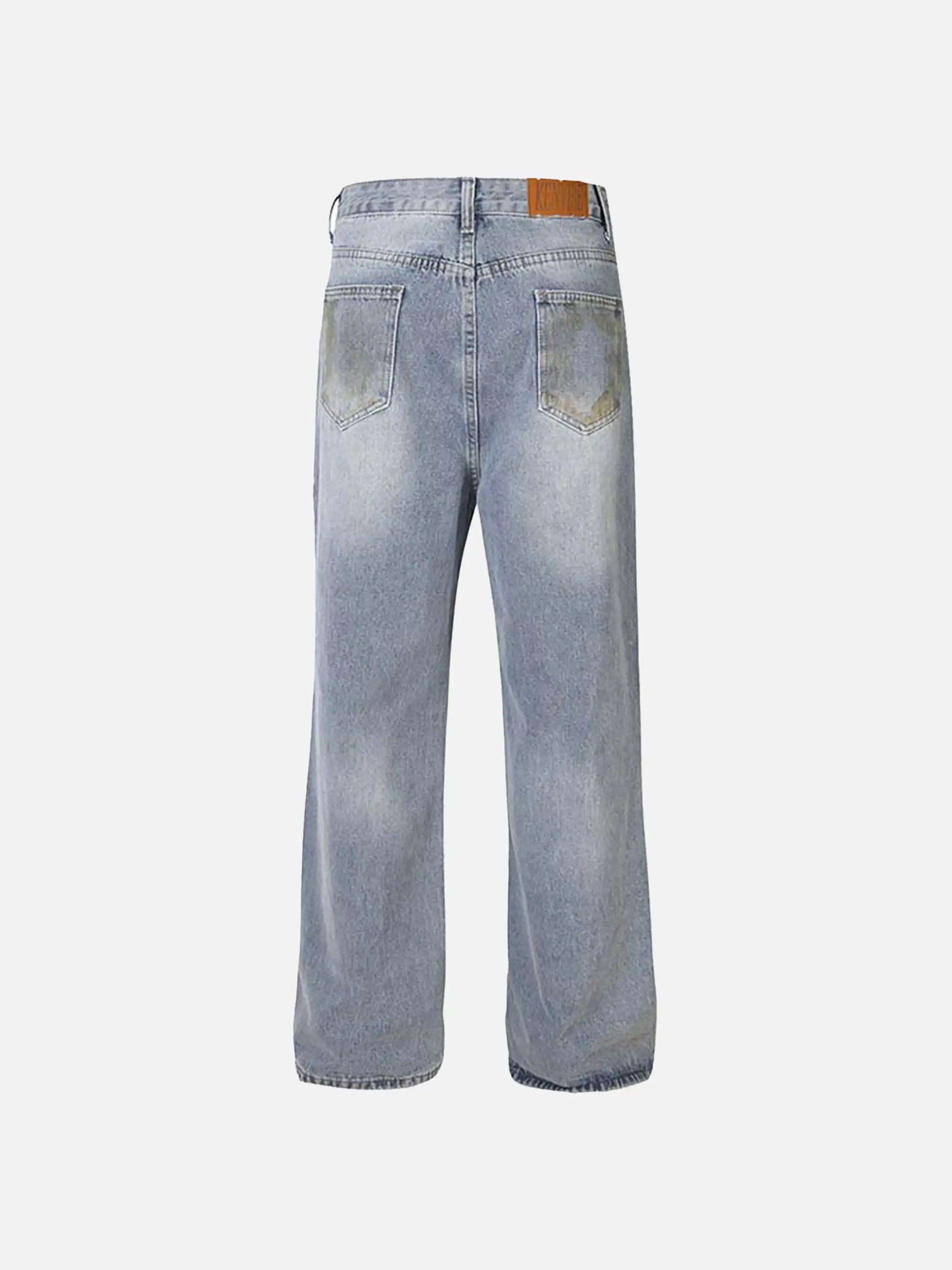 Disguisen Vintage Ripped Graffiti Jeans