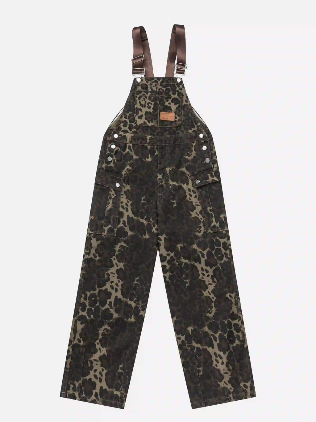 Disguisen Street Leopard Print Overalls
