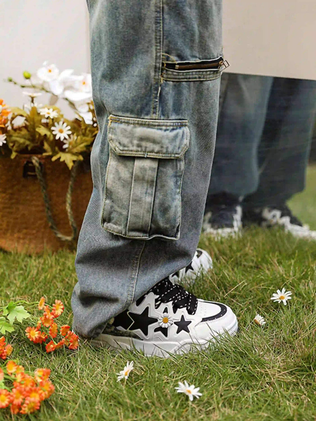 Disguisen Street Daisy Thick-Soled Sneakers
