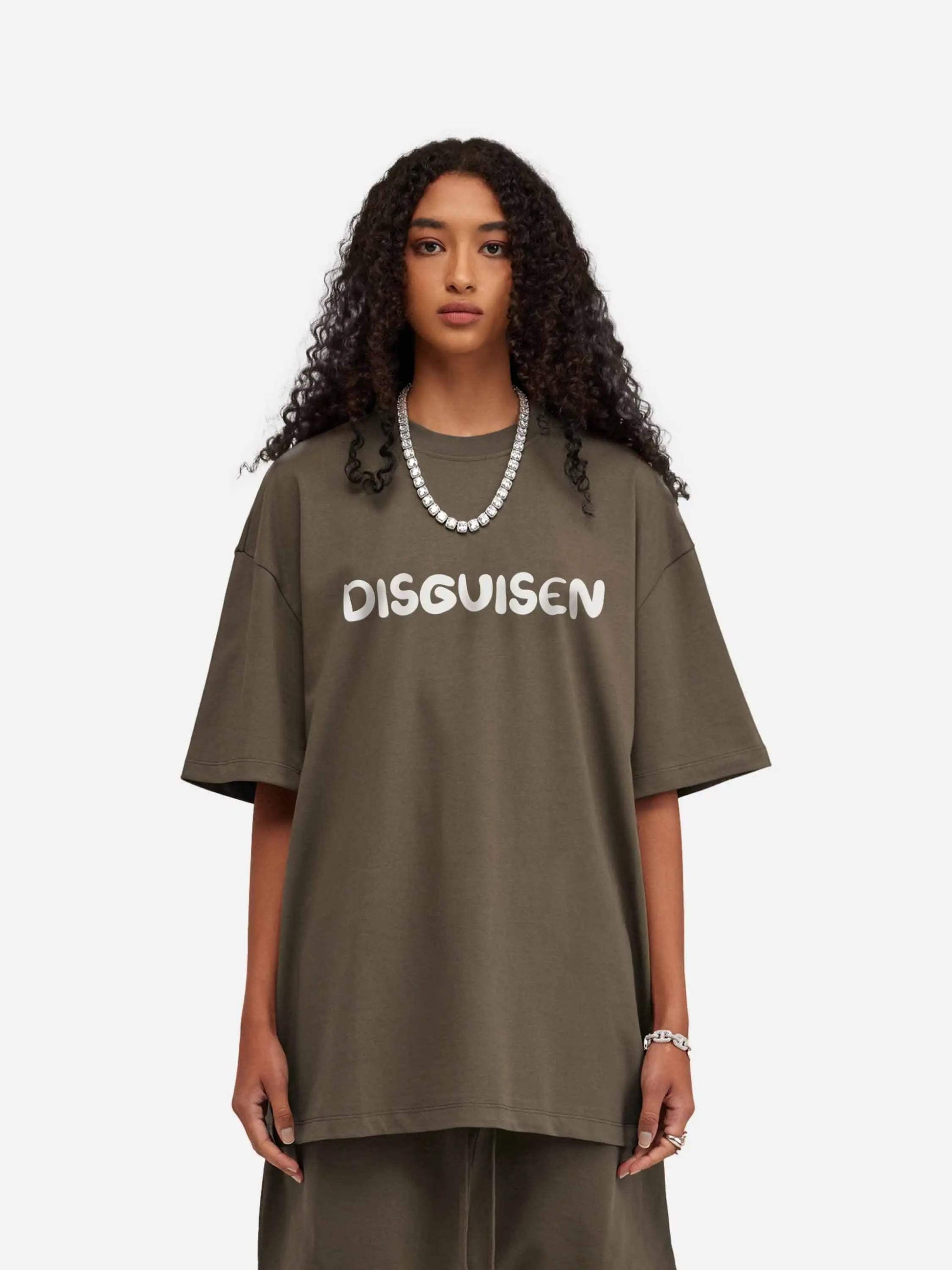 Disguisen Funny Cat Loose T-Shirt