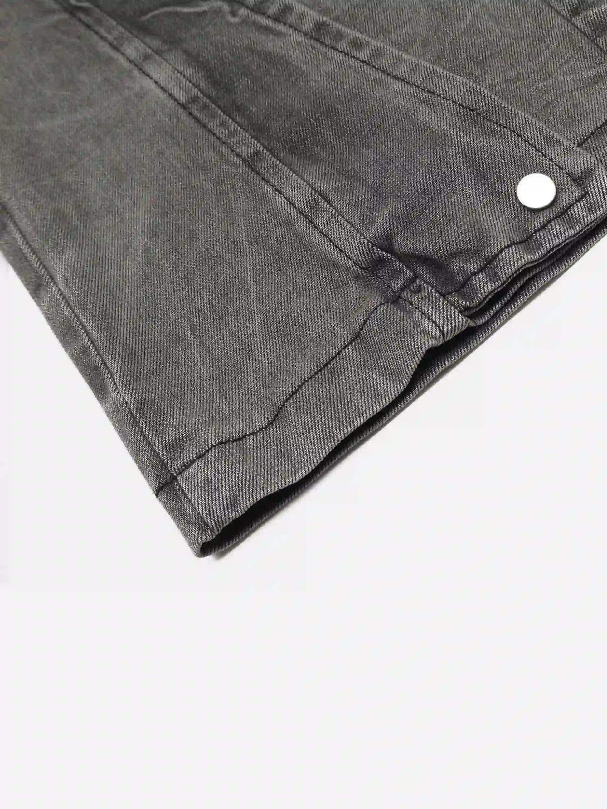 Disguisen Distressed Punk Jeans With Metal Belt