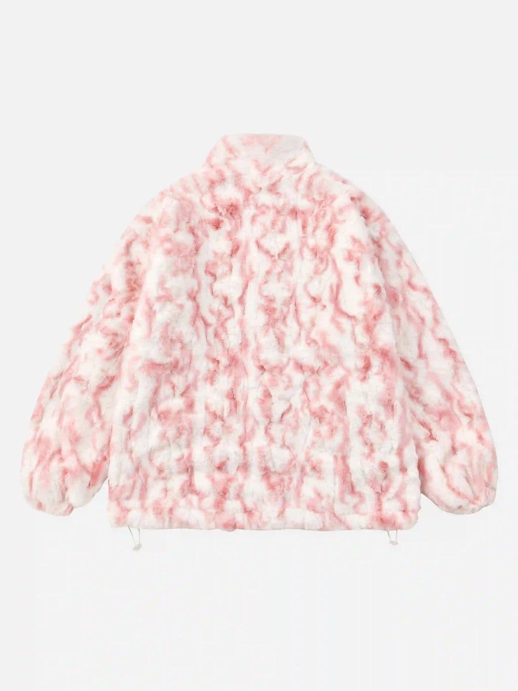 Tie-dye Gradient Stand Collar Coat