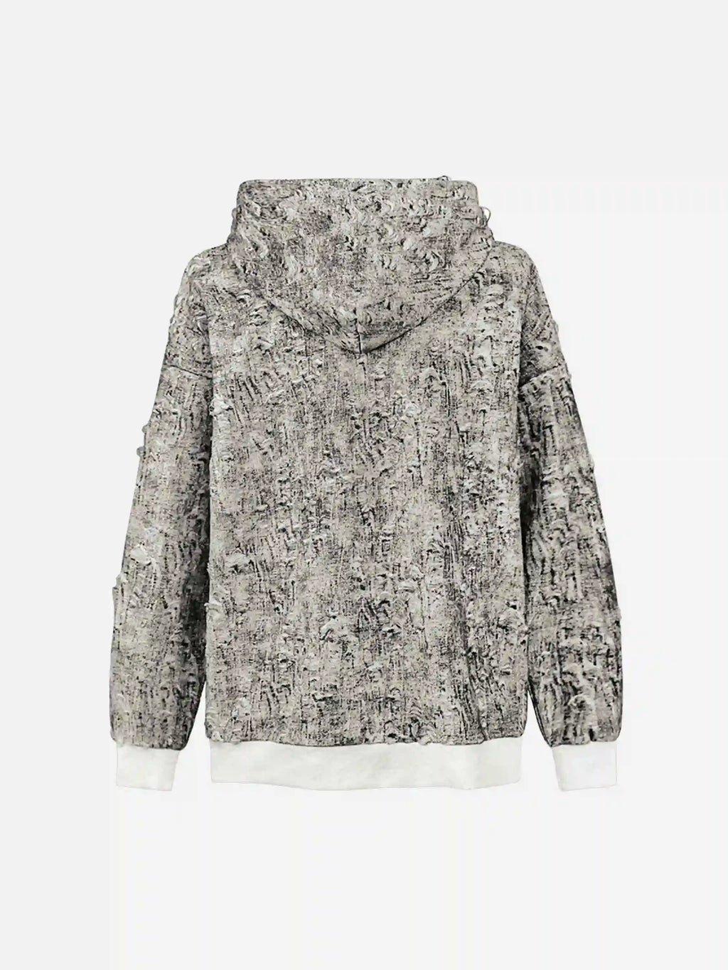 Disguisen Distressed Embroidered Zip-up Hoodie