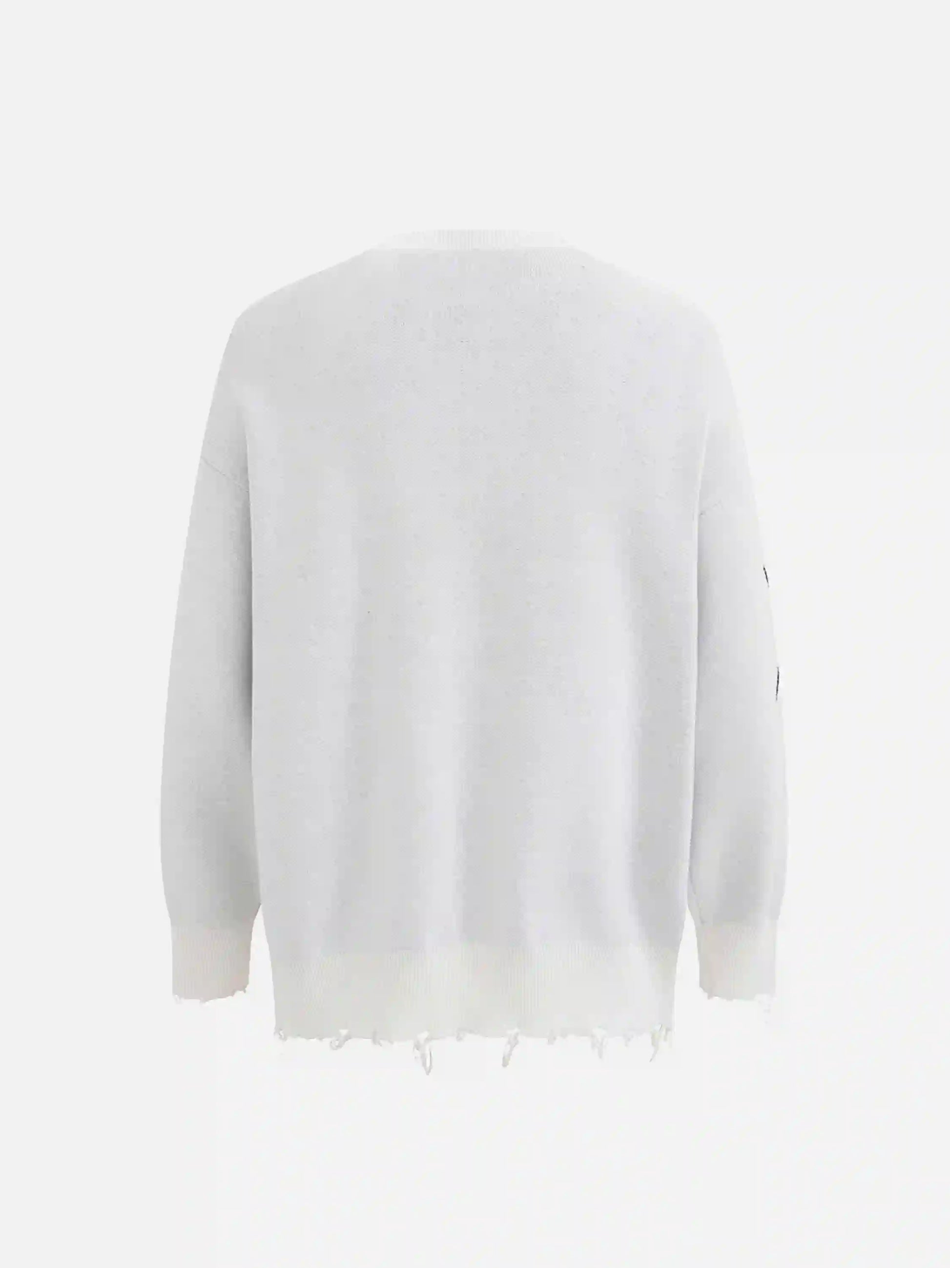 Disguisen Jacquard Thorns Tassel Sweater