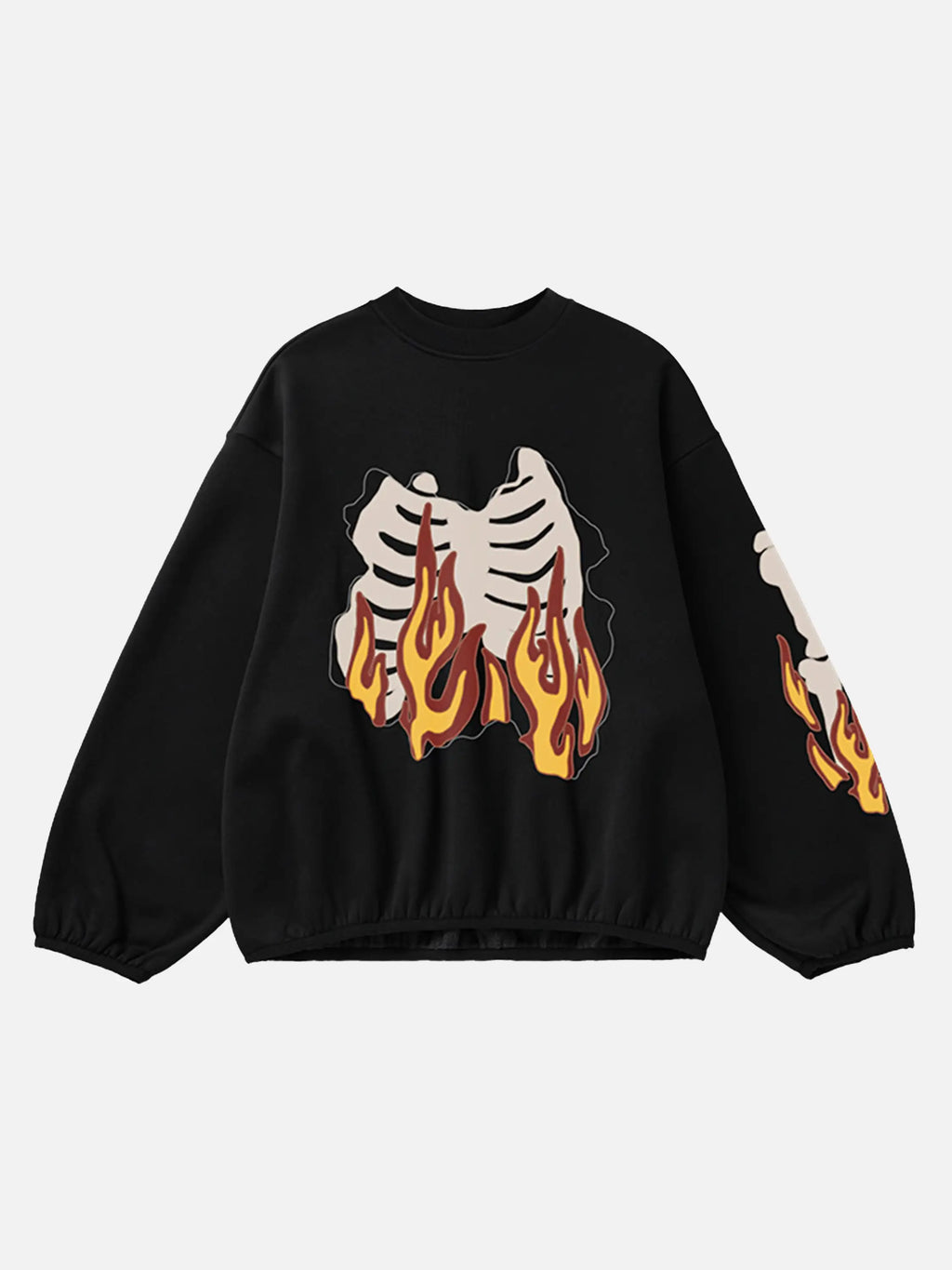 Disguisen Burning Bones Print Sweatshirt