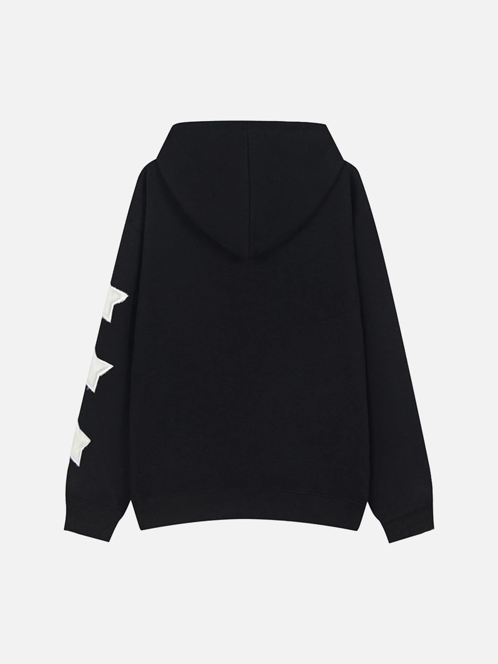 Letter Printed Fleece Hoodie
