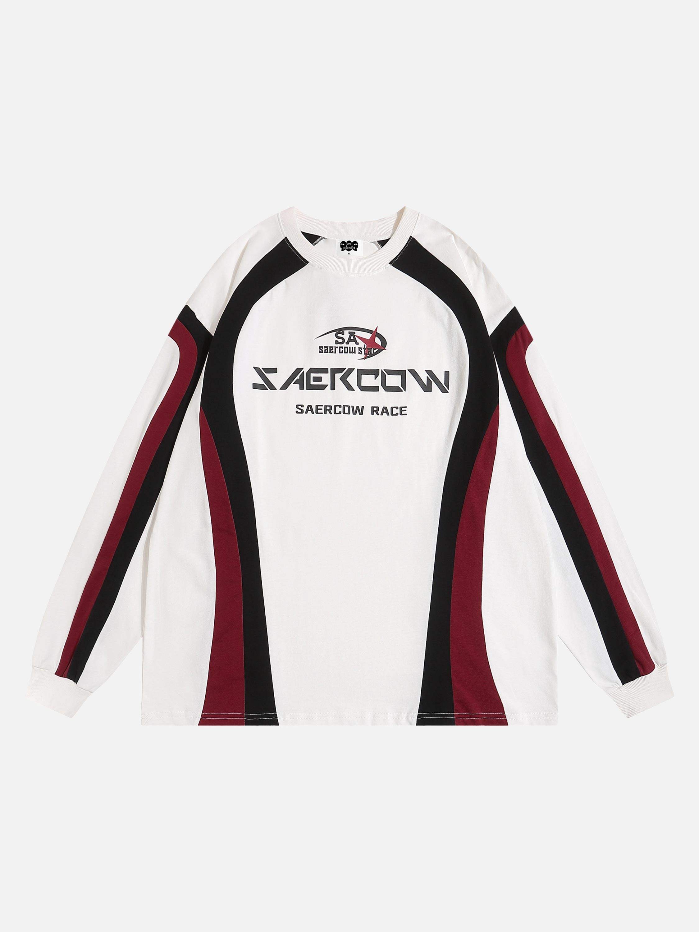 Disguisen Spliced Motorcycle Long Sleeve T-shirt