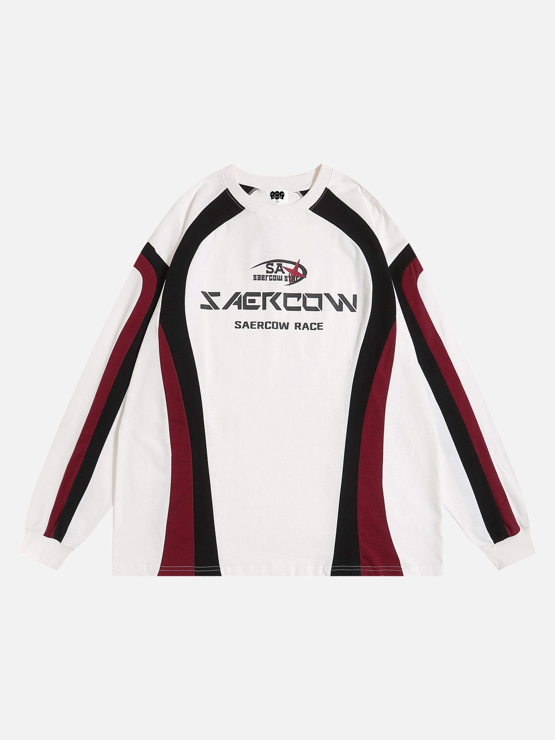 Disguisen Spliced Motorcycle Long Sleeve T-shirt