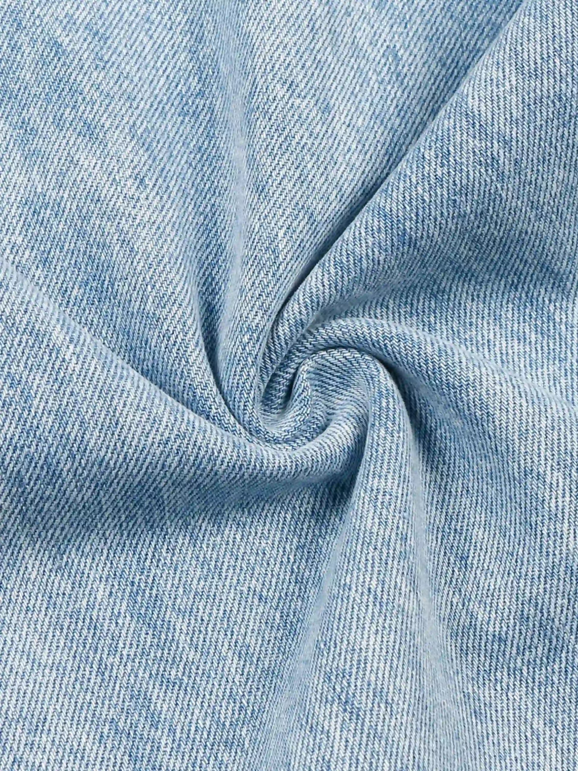 Vintage Classic Washed Light Blue Jeans