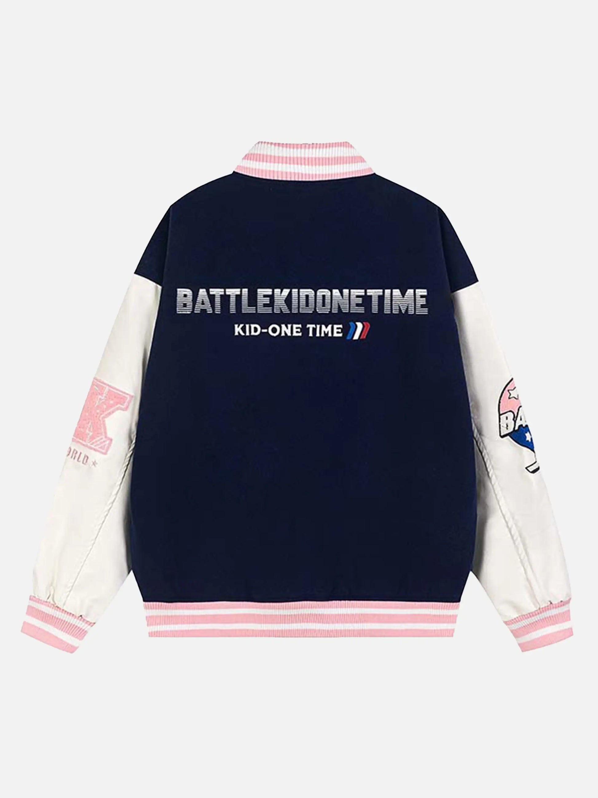 Number 56 Embroidered PU Baseball Jacket