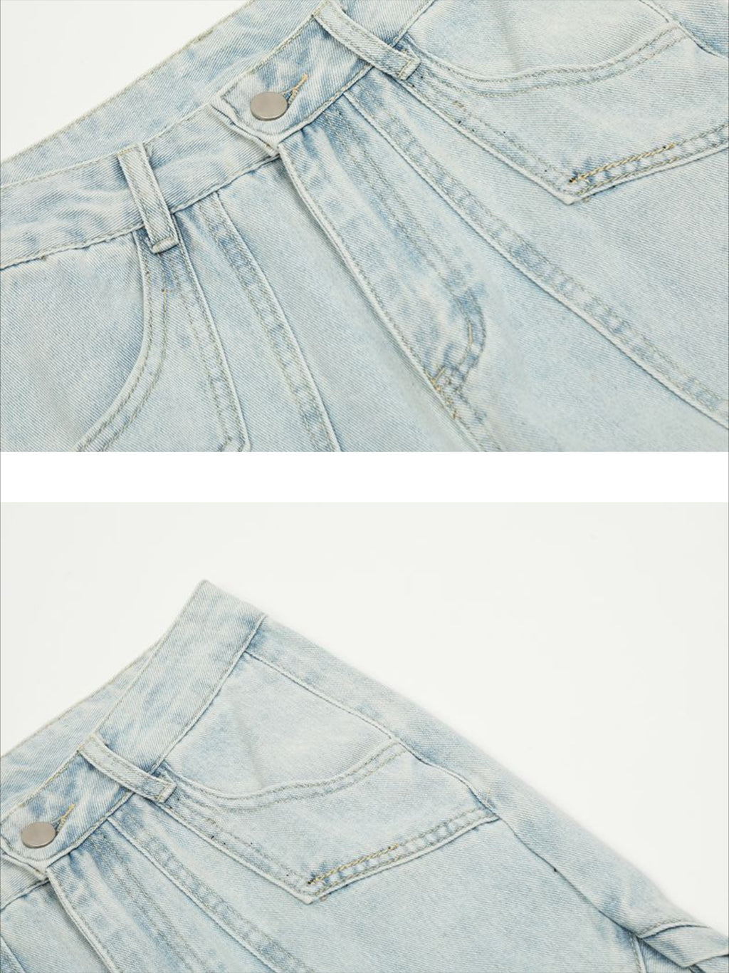 Vintage Deconstructed Straight Jeans