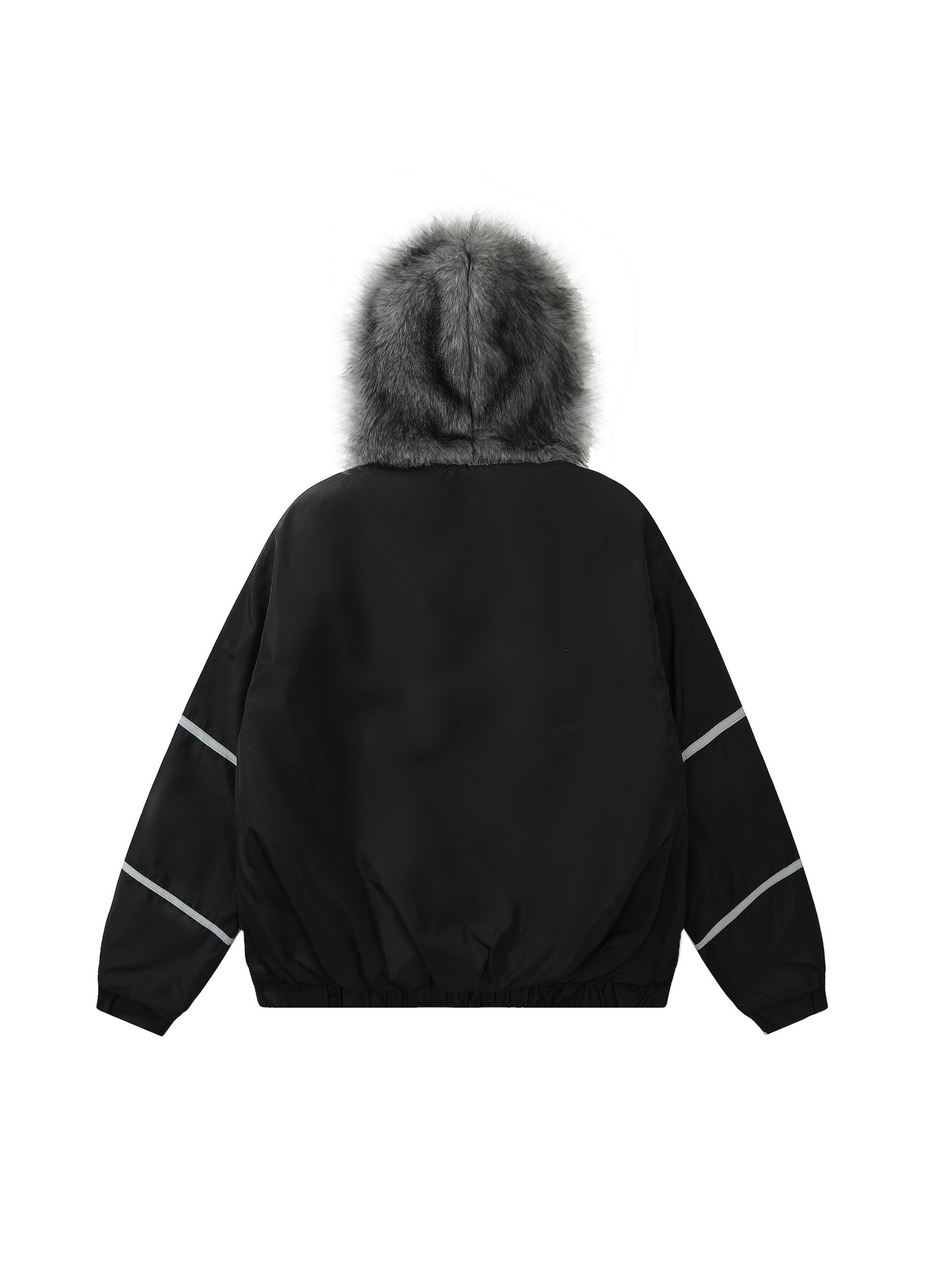 Vintage Plush Hooded Coat