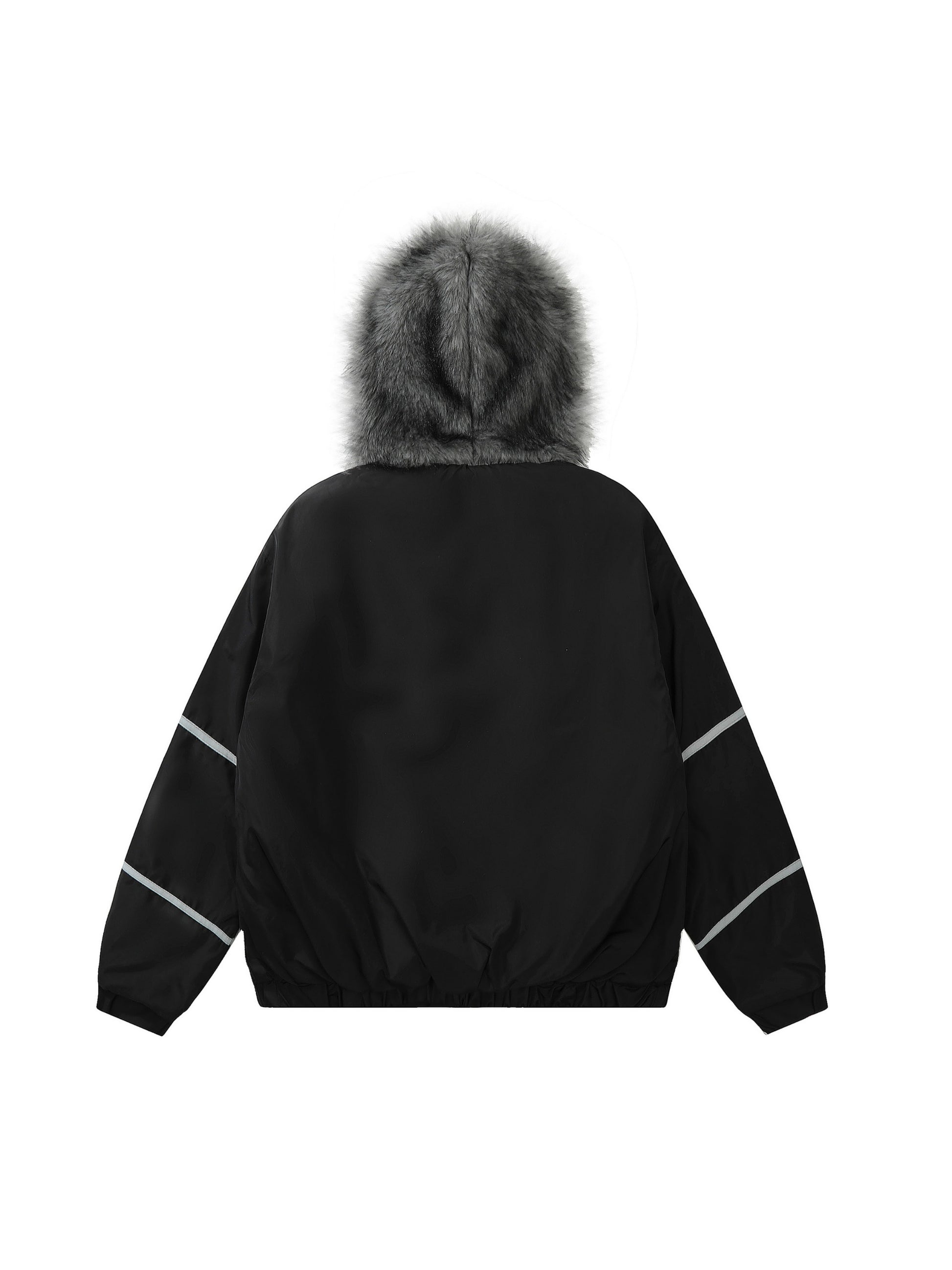 Vintage Plush Hooded Coat
