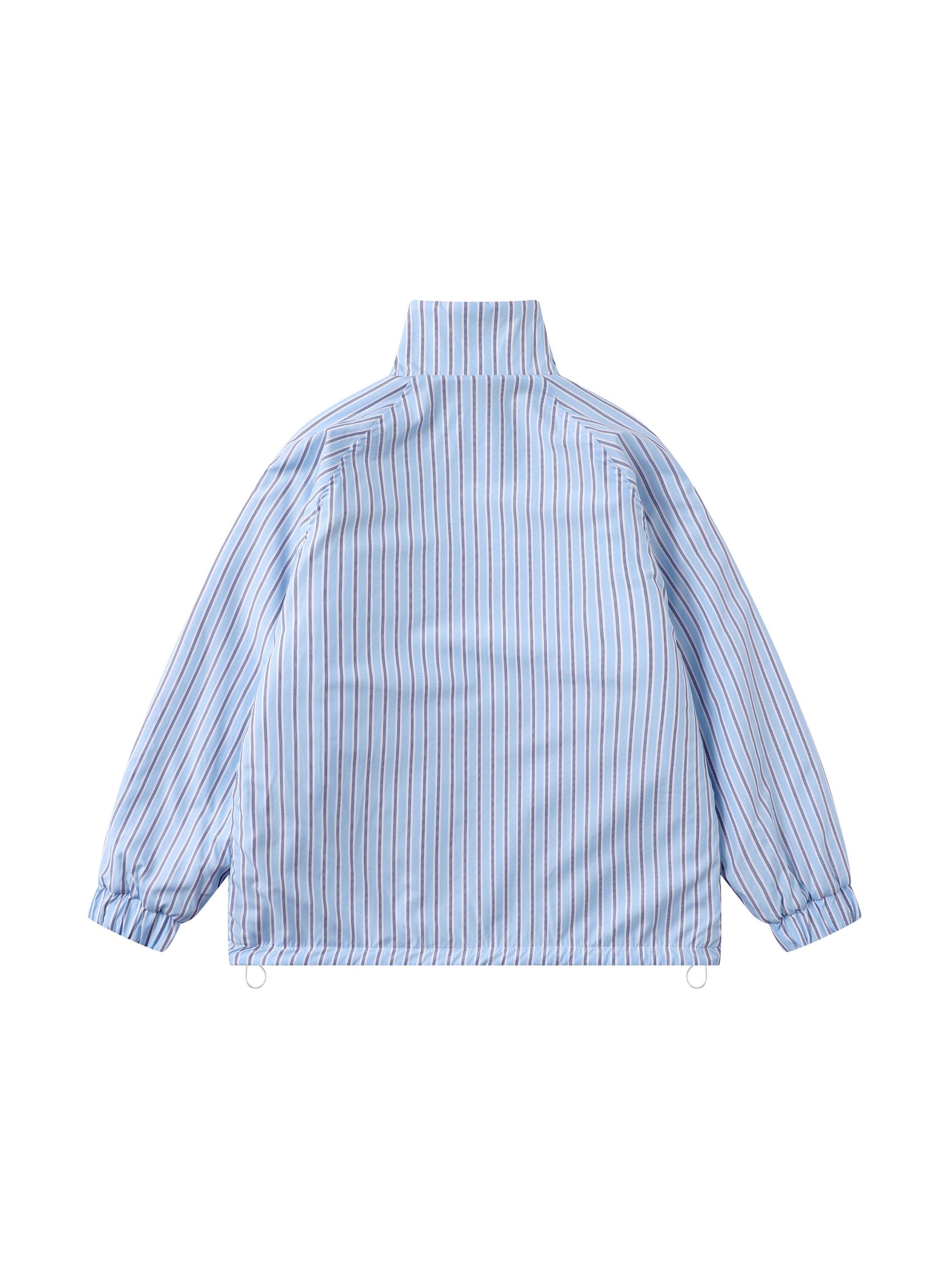 Vinatge Academy Style Letter Embroidery Stripes Coat