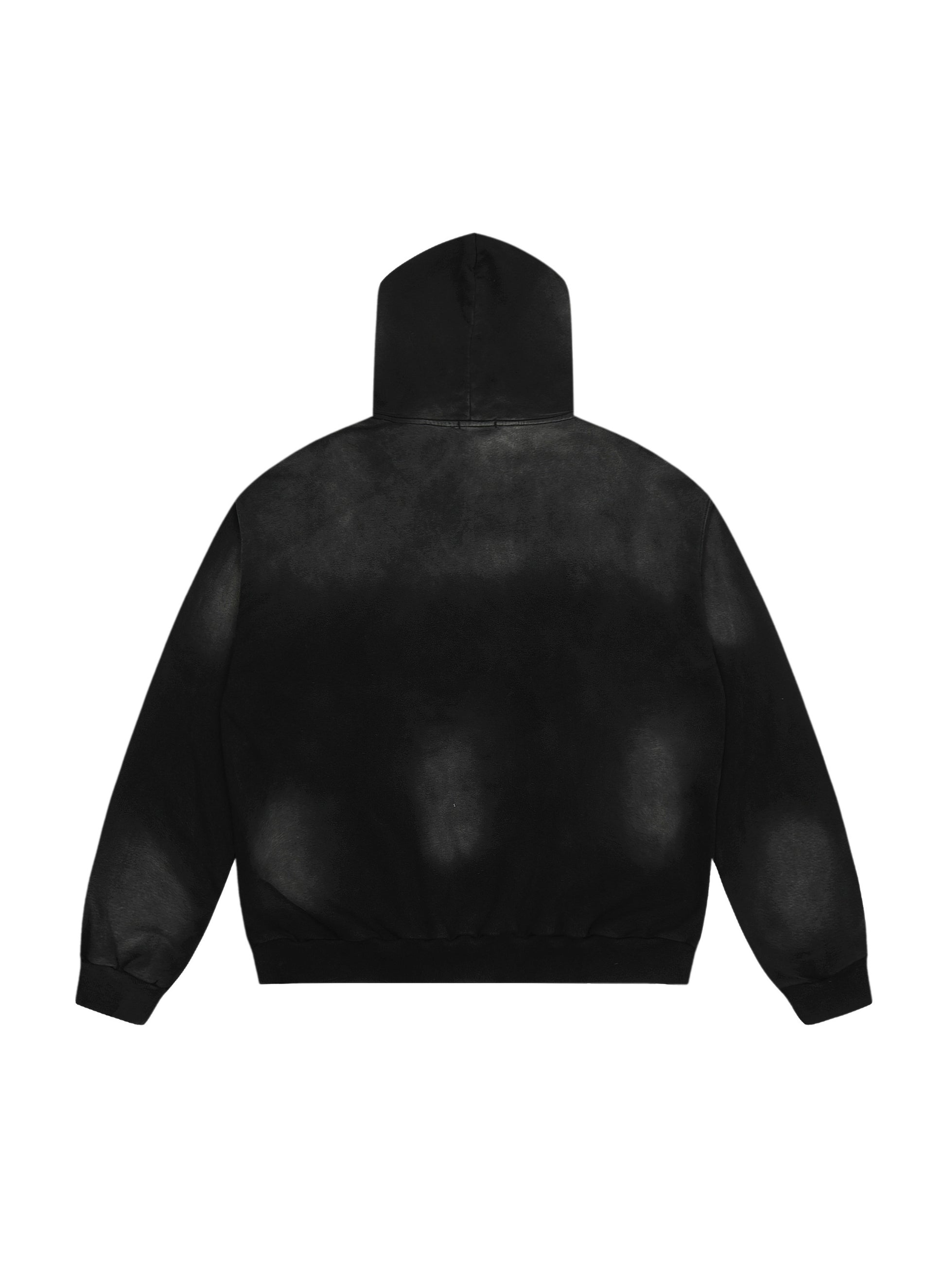 Vintage Gothic Letter Flame Print Hoodie