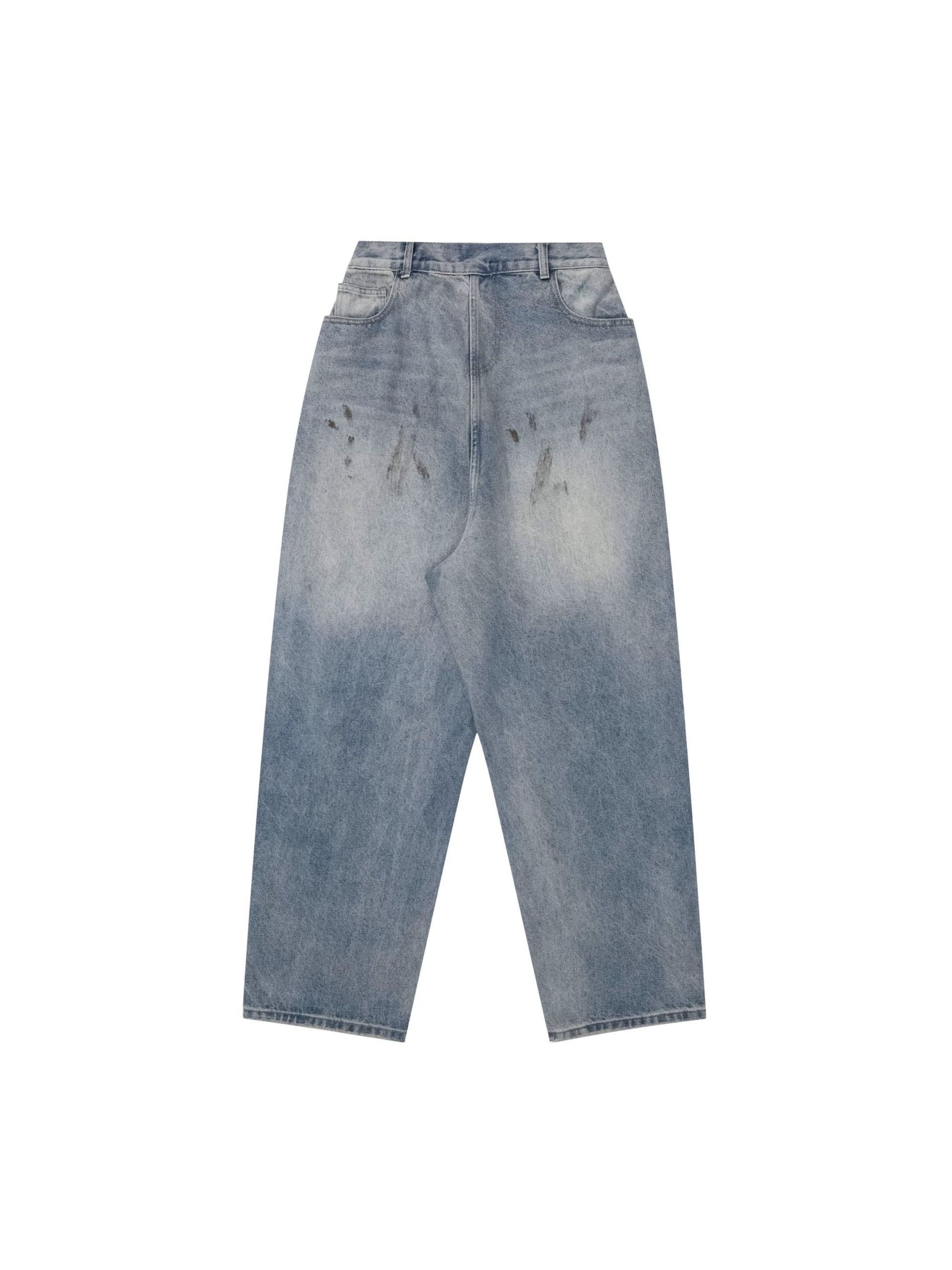 Reverse Pocket Ripped Jeans