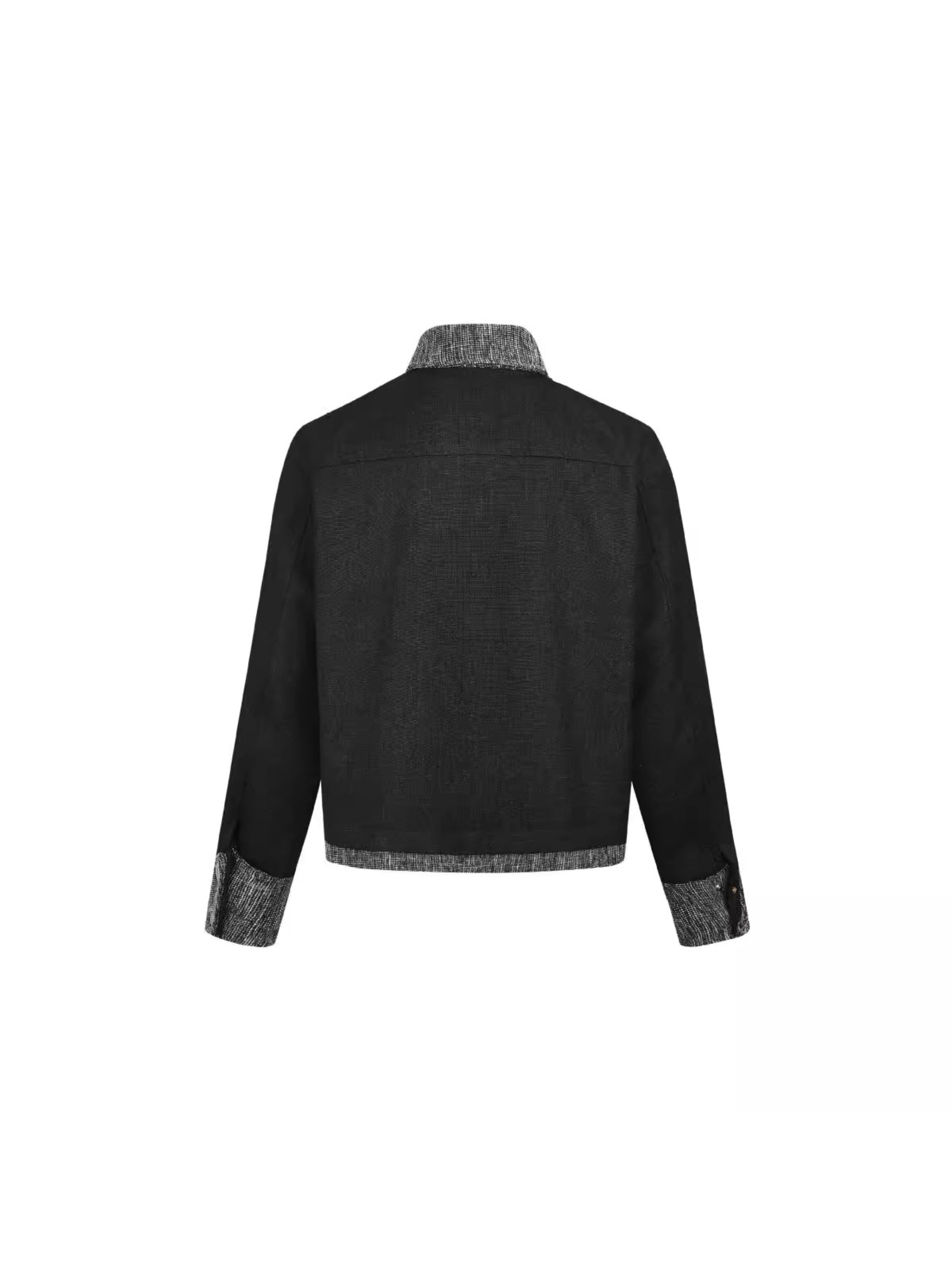 Shell Button Cropped Jacket