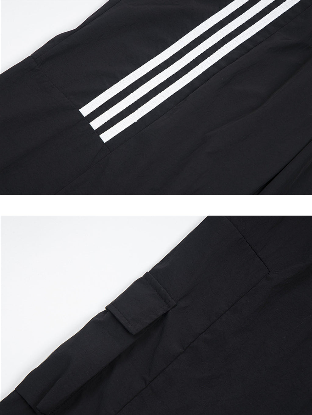 Striped Draped Sweatpants