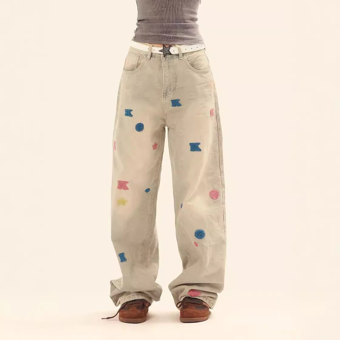 Towel Embroidery Jeans