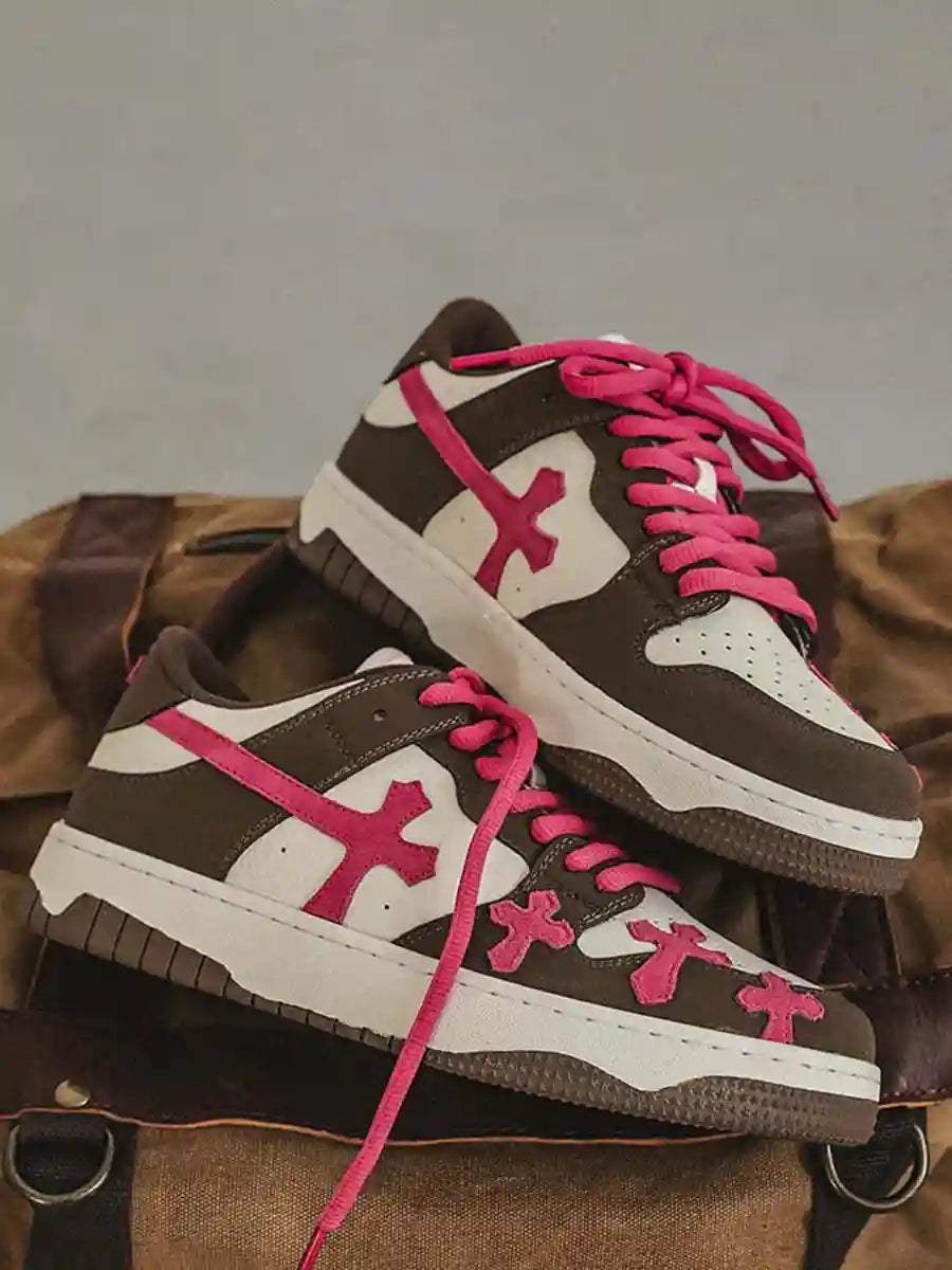 Disguisen Splicing Skateboard Sneakers