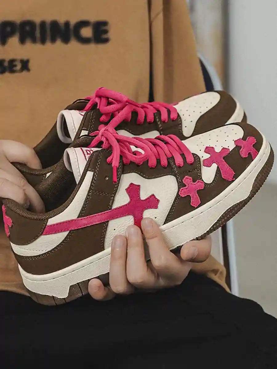 Disguisen Splicing Skateboard Sneakers