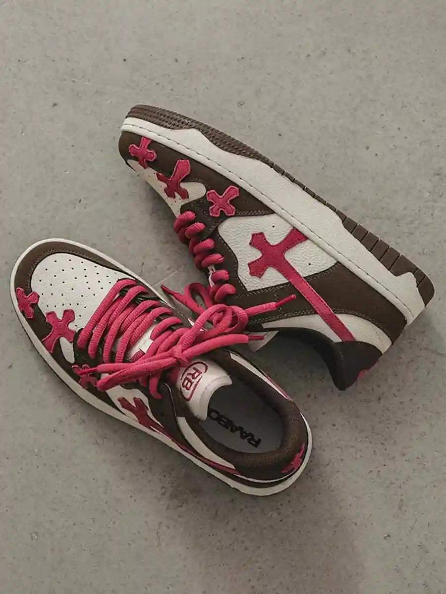 Disguisen Splicing Skateboard Sneakers