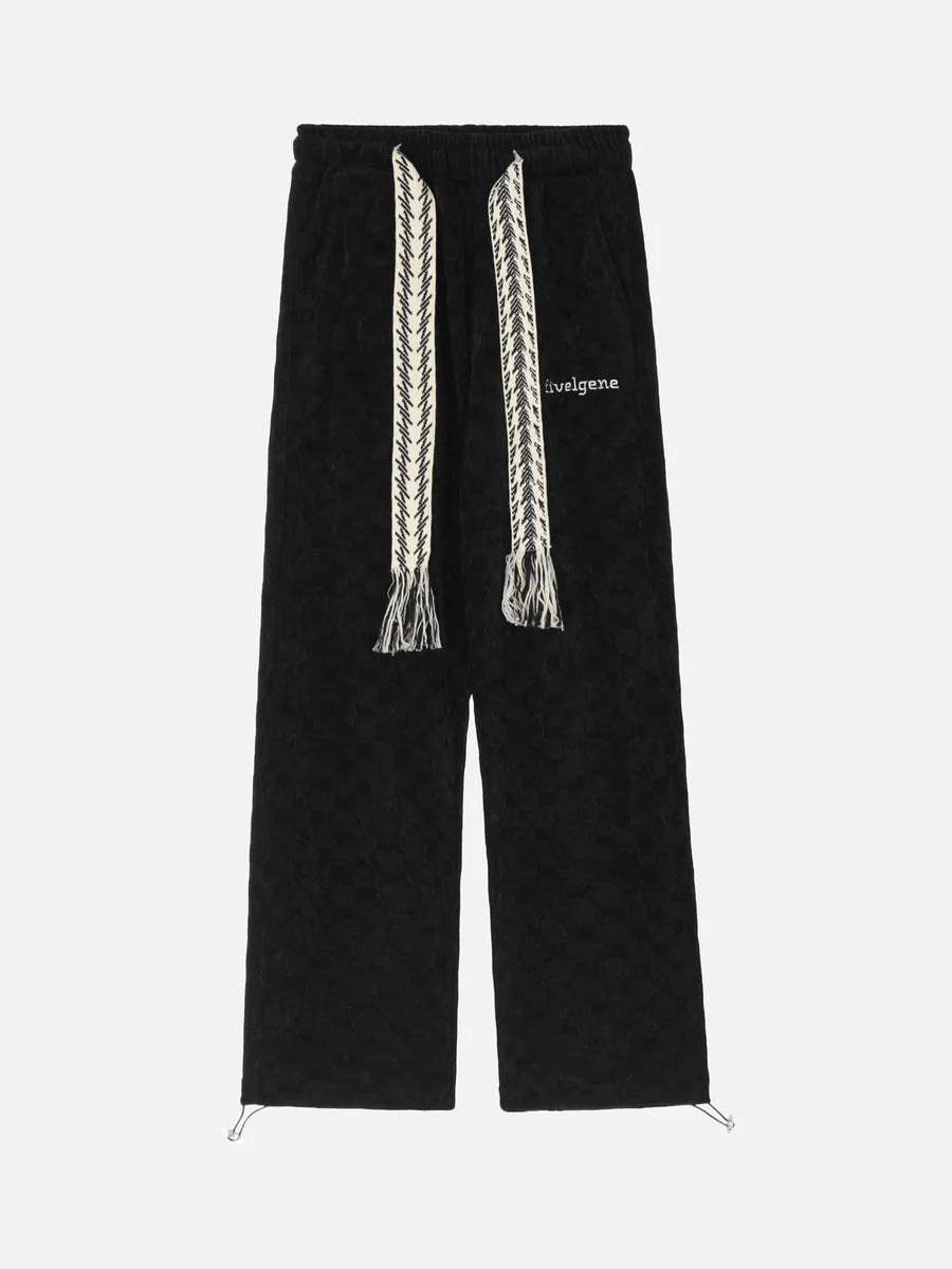 Disguisen High Waist Straight Cotton Sweatpants