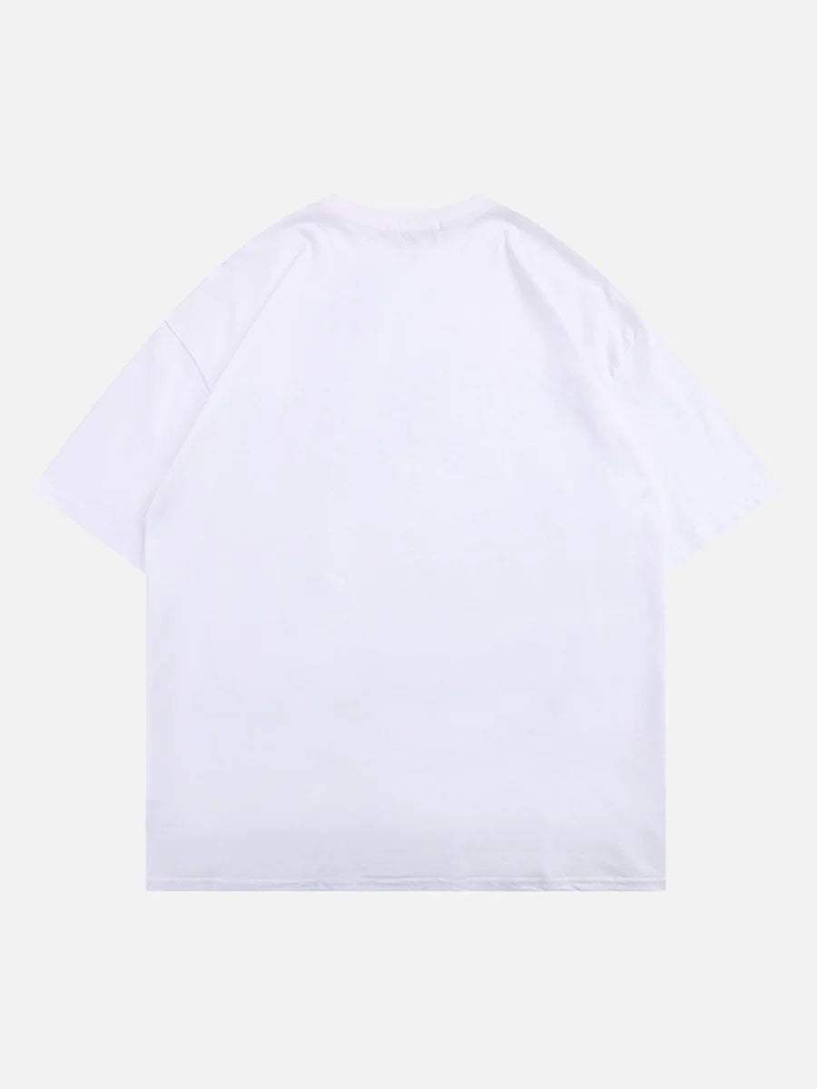 Disguisen Masked Gangster Portrait Printed T-Shirt