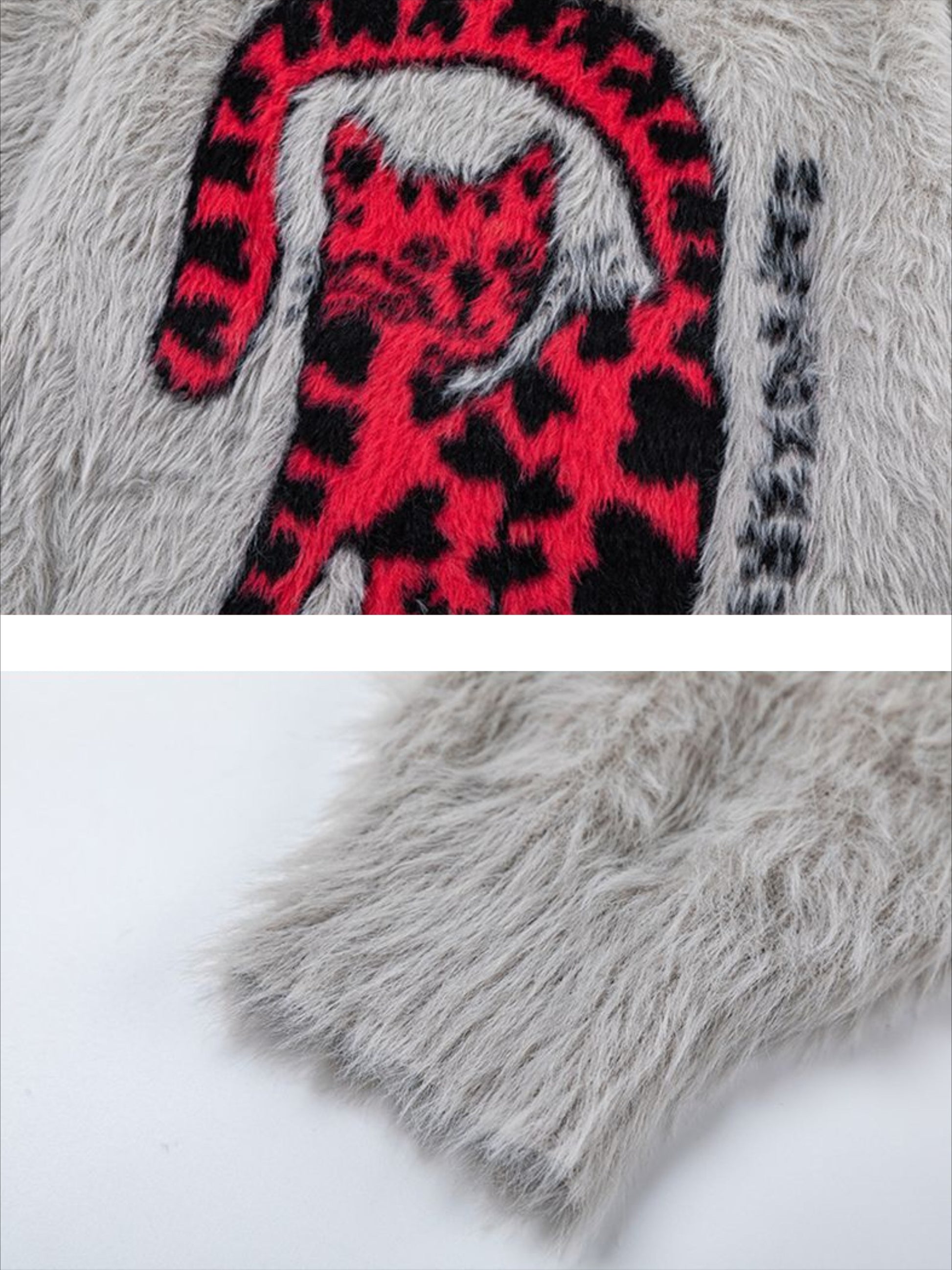 Abstract Leopard Sweater