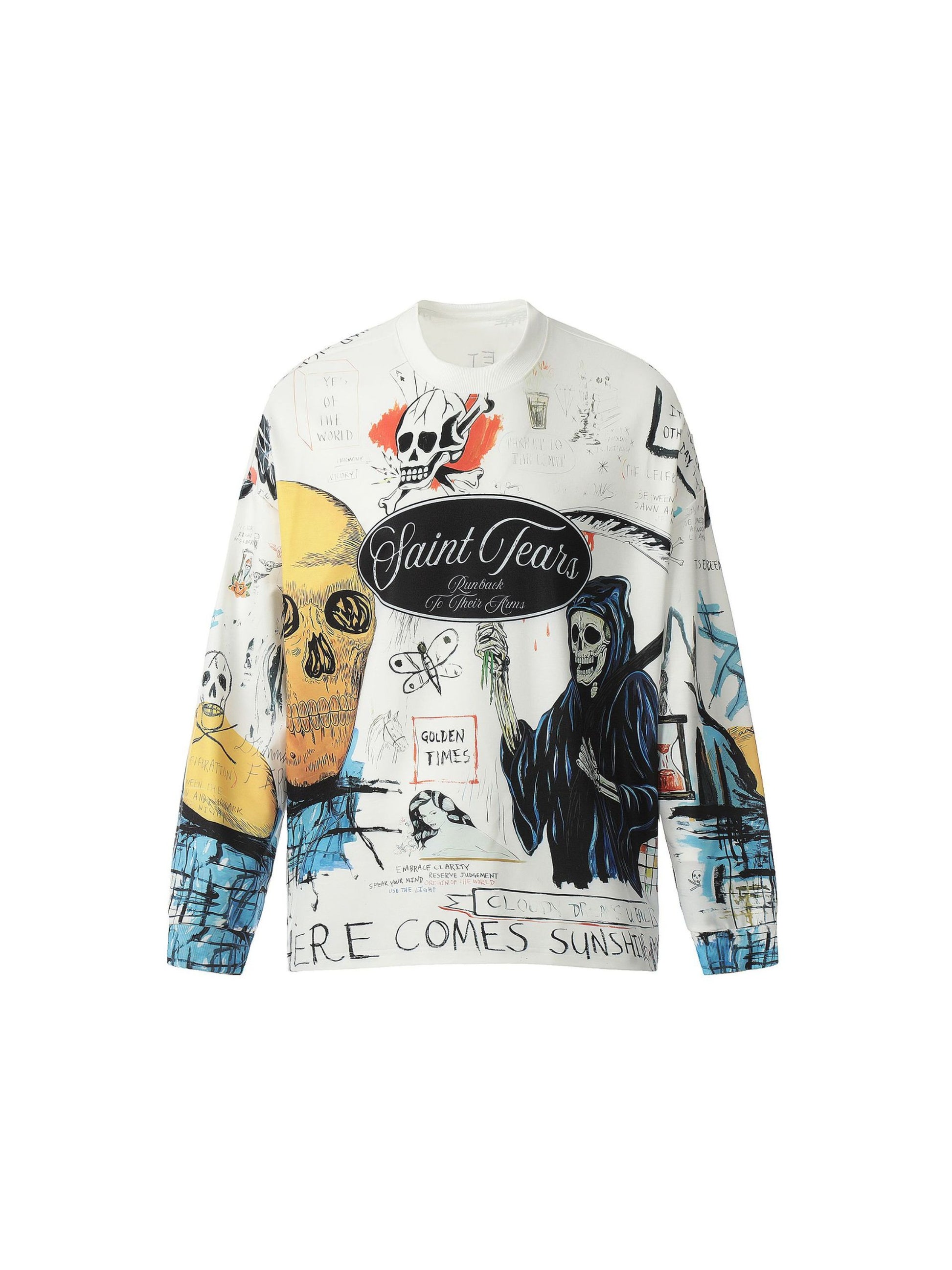 Graffiti Print Long Sleeve T-shirt