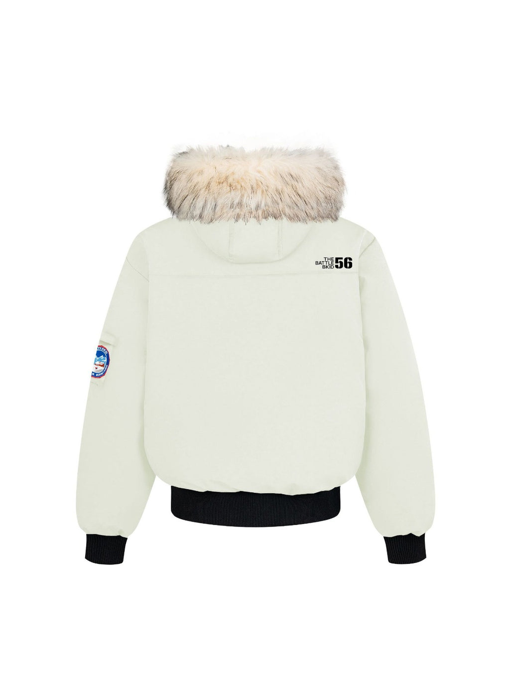 Academic Style Fur collar Bullhorn Buckle Jacket