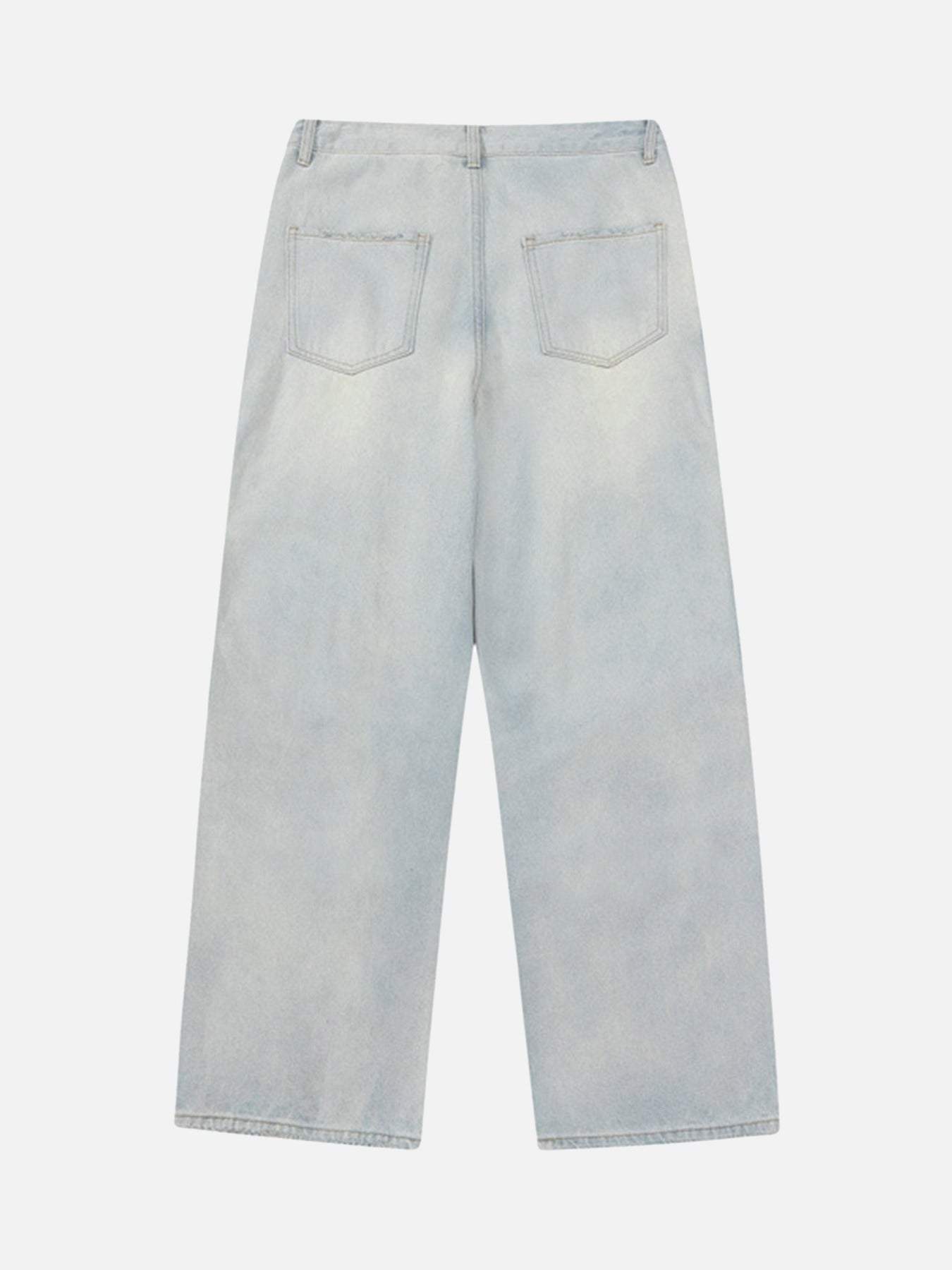Disguisen Vintage Washed Multi-pocket Work Jeans