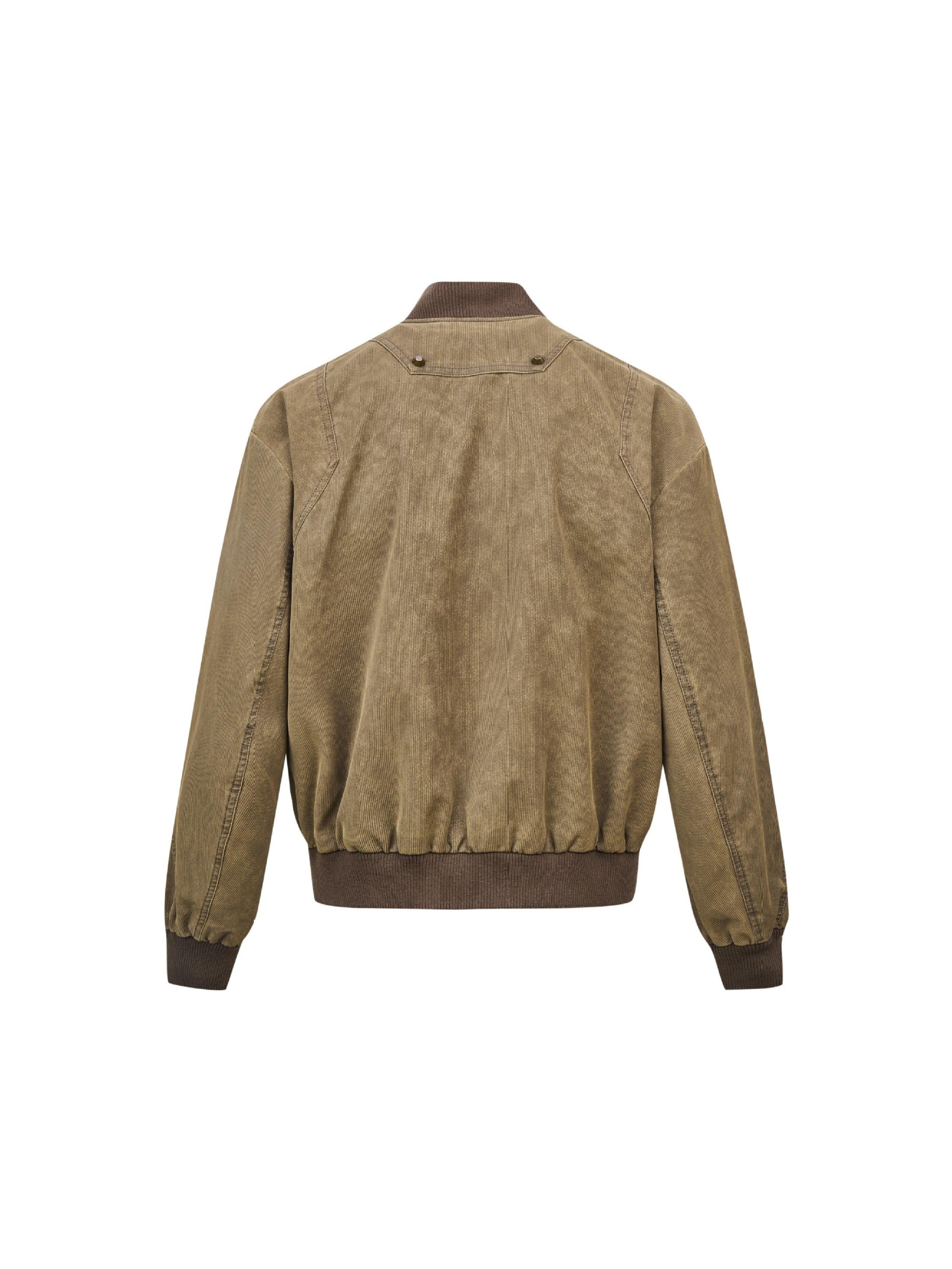 Vintage Layered Deconstructed Zip-up Jacket