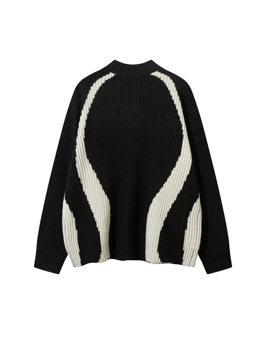Vintage Contrasting Colors Sweater
