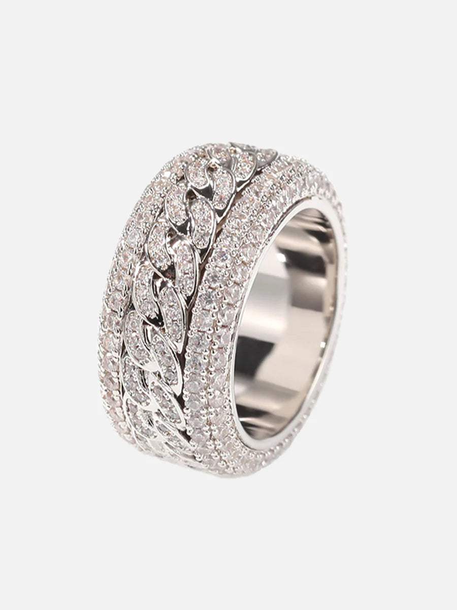 Disguisen Full Diamond Spinnable Ring