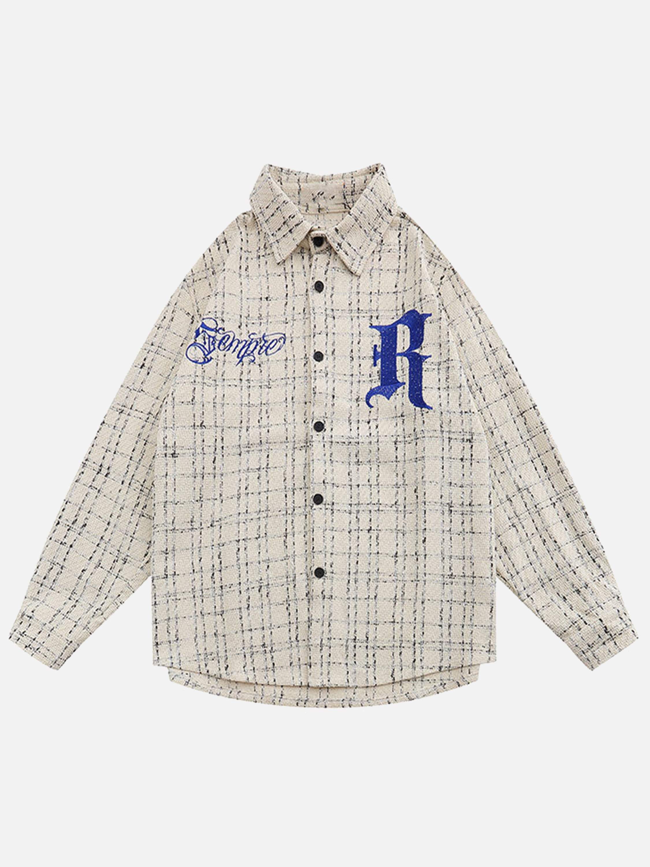 Disguisen Embroidered Plaid Shirt