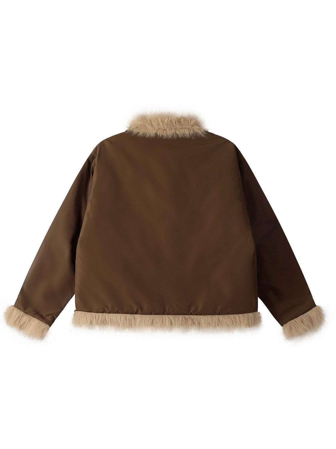 Vintage Unified Hair Embroidery Star Thickened Coat
