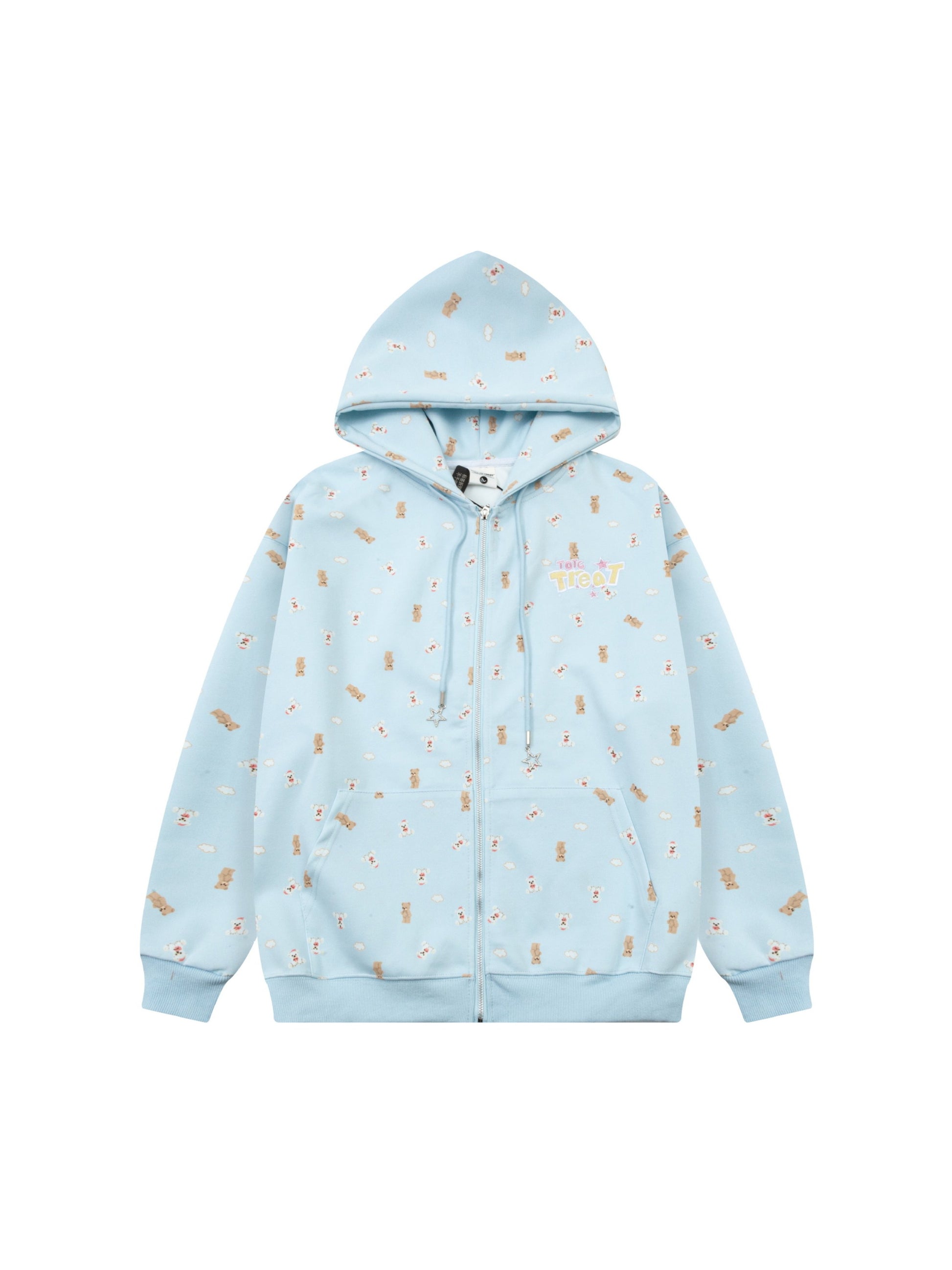 Print Adorable Little Bear Hoodie
