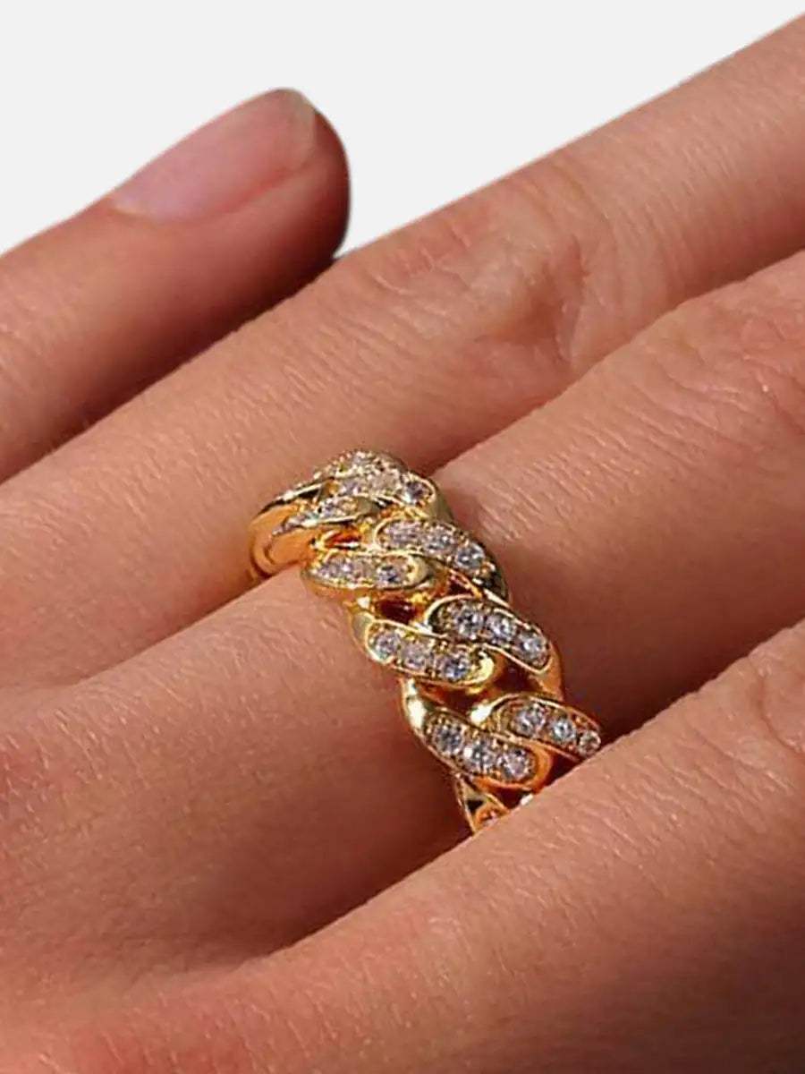 Disguisen Hip Hop Zirconia Ring