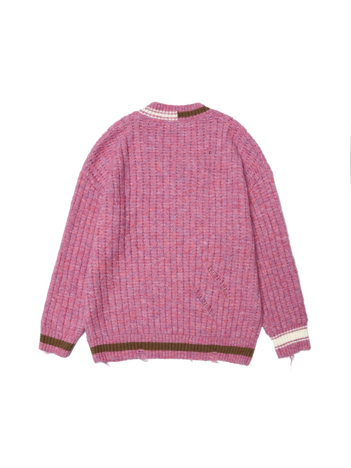 Vintage Stripes Collision Color Sweater