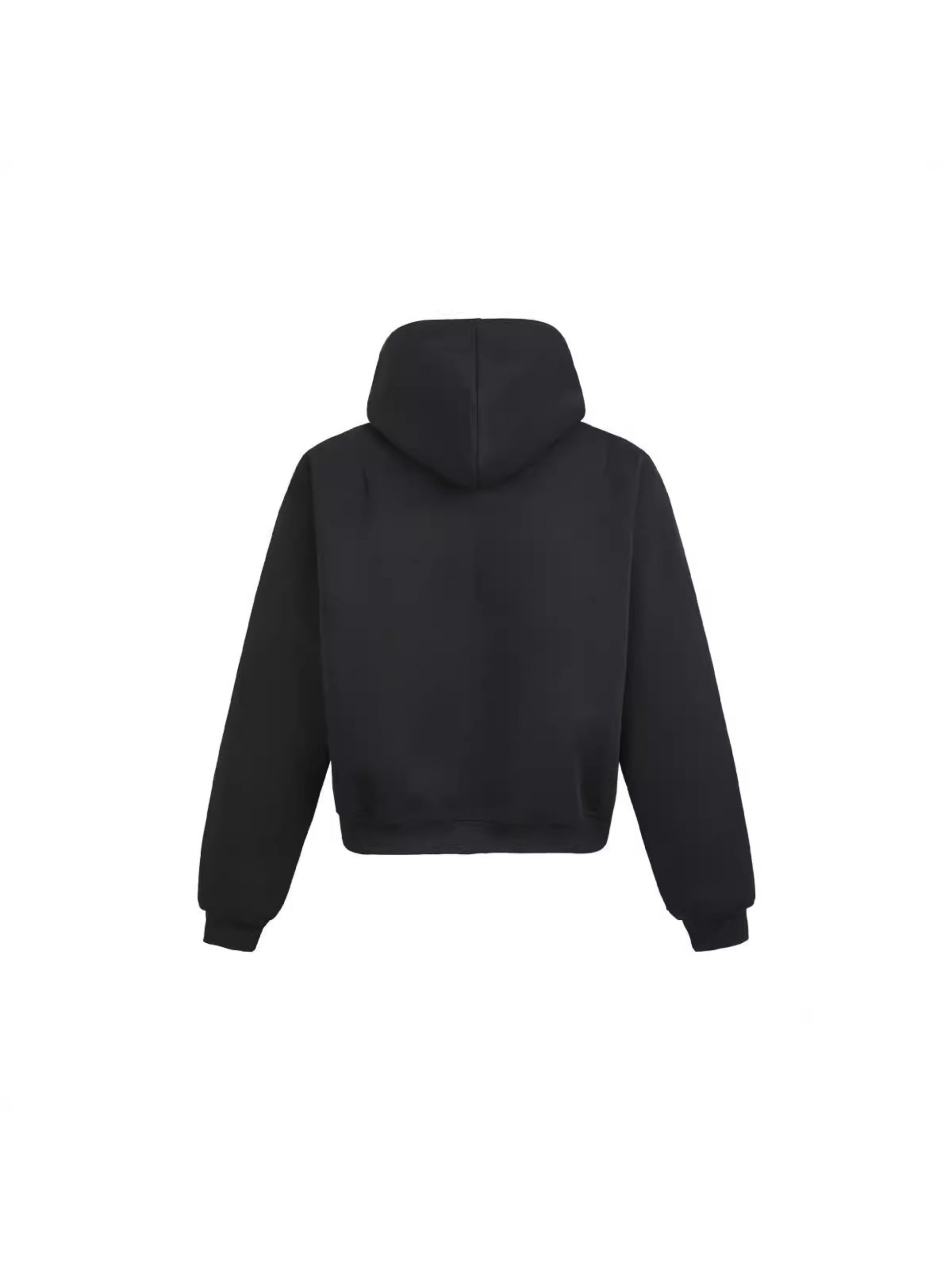 Simple Solid Color Zipper Hoodie