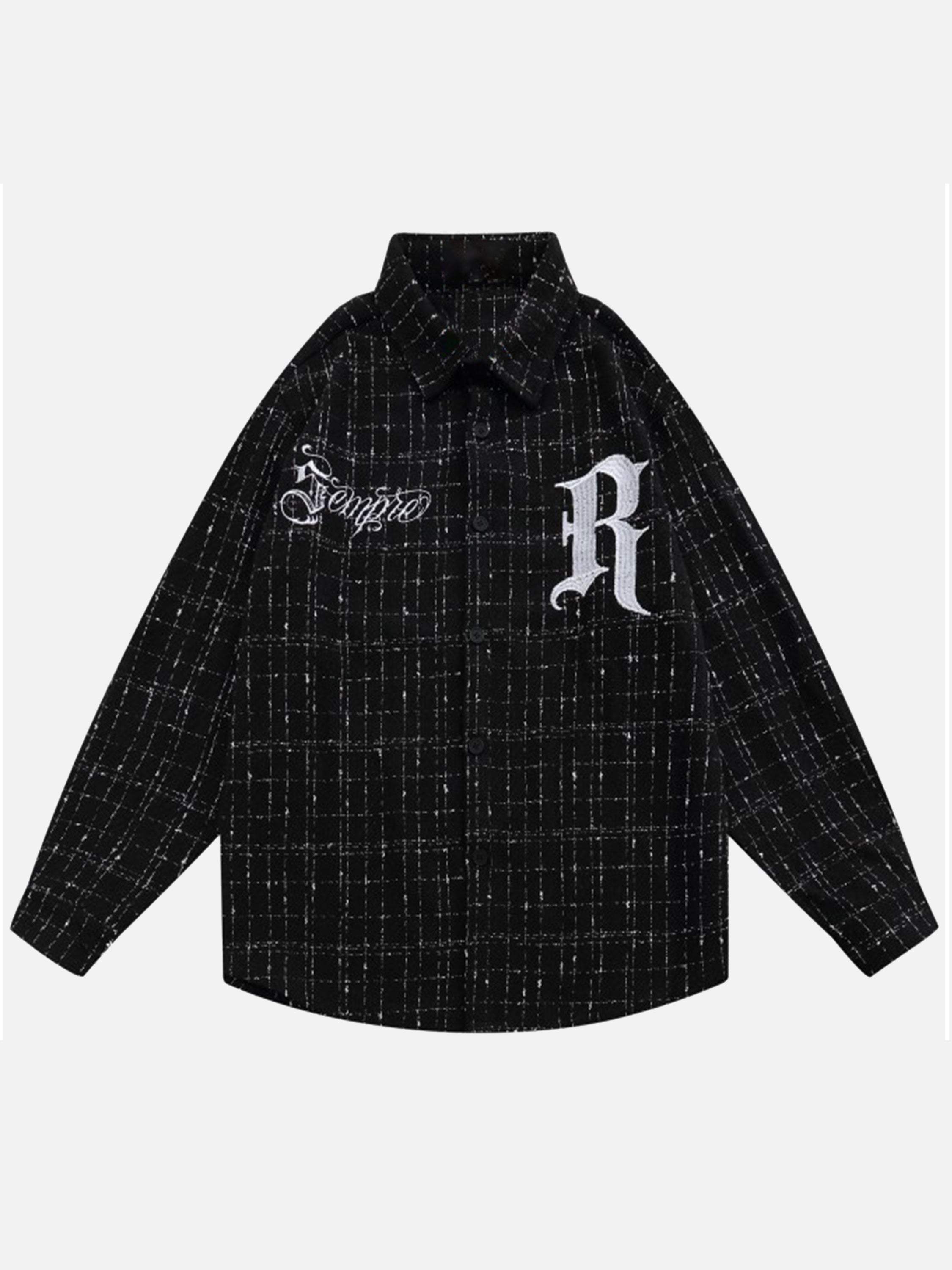 Disguisen Embroidered Plaid Shirt