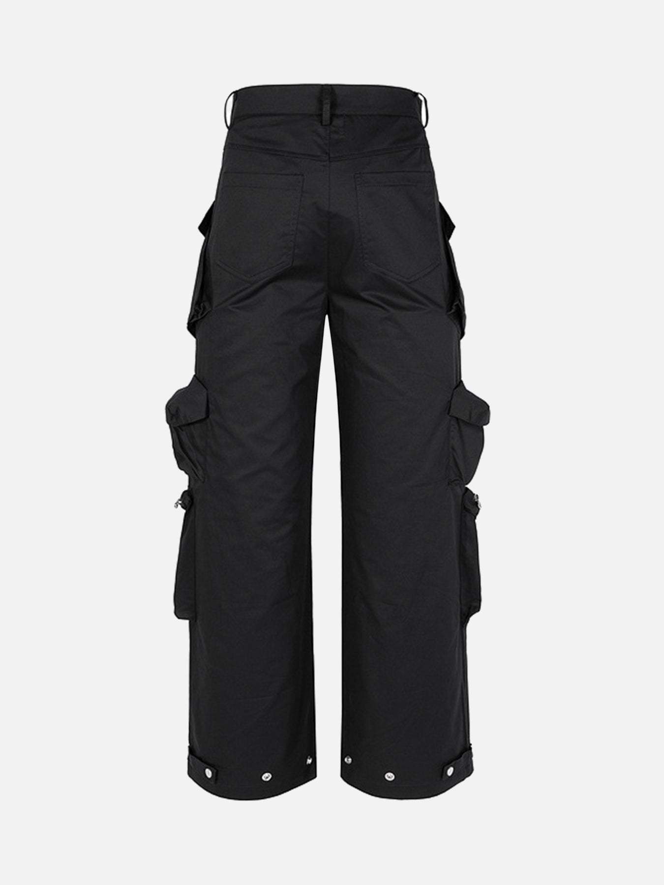 Disguisen Multi-Pocket Functional Casual Workwear Wide Leg Pants