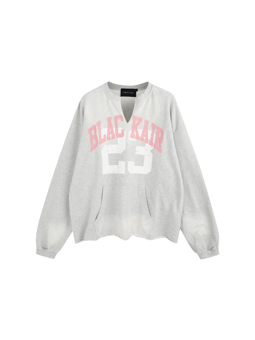 Vintage Print Washed Worn Loose Sweatshirt