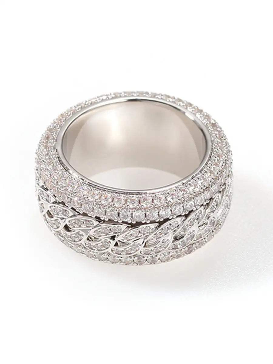 Disguisen Full Diamond Spinnable Ring