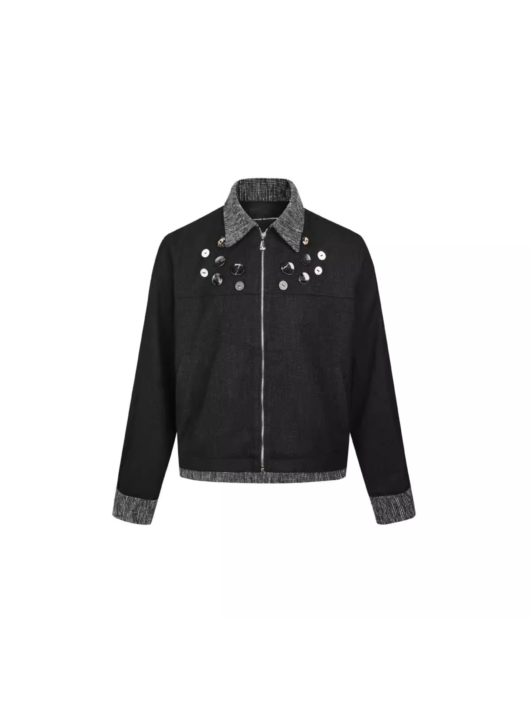 Shell Button Cropped Jacket