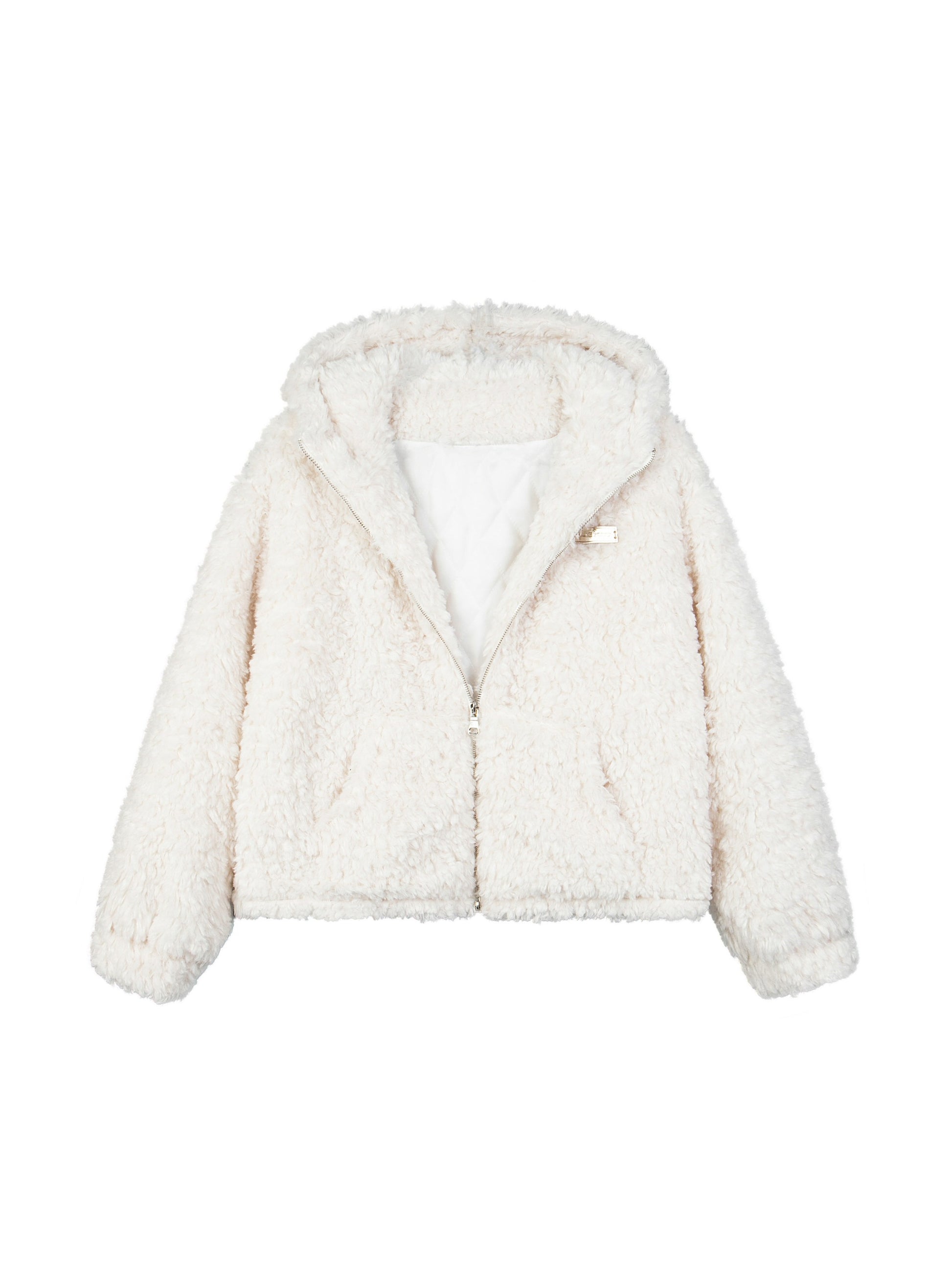 Rabbit Ears Hooded Plush Coat