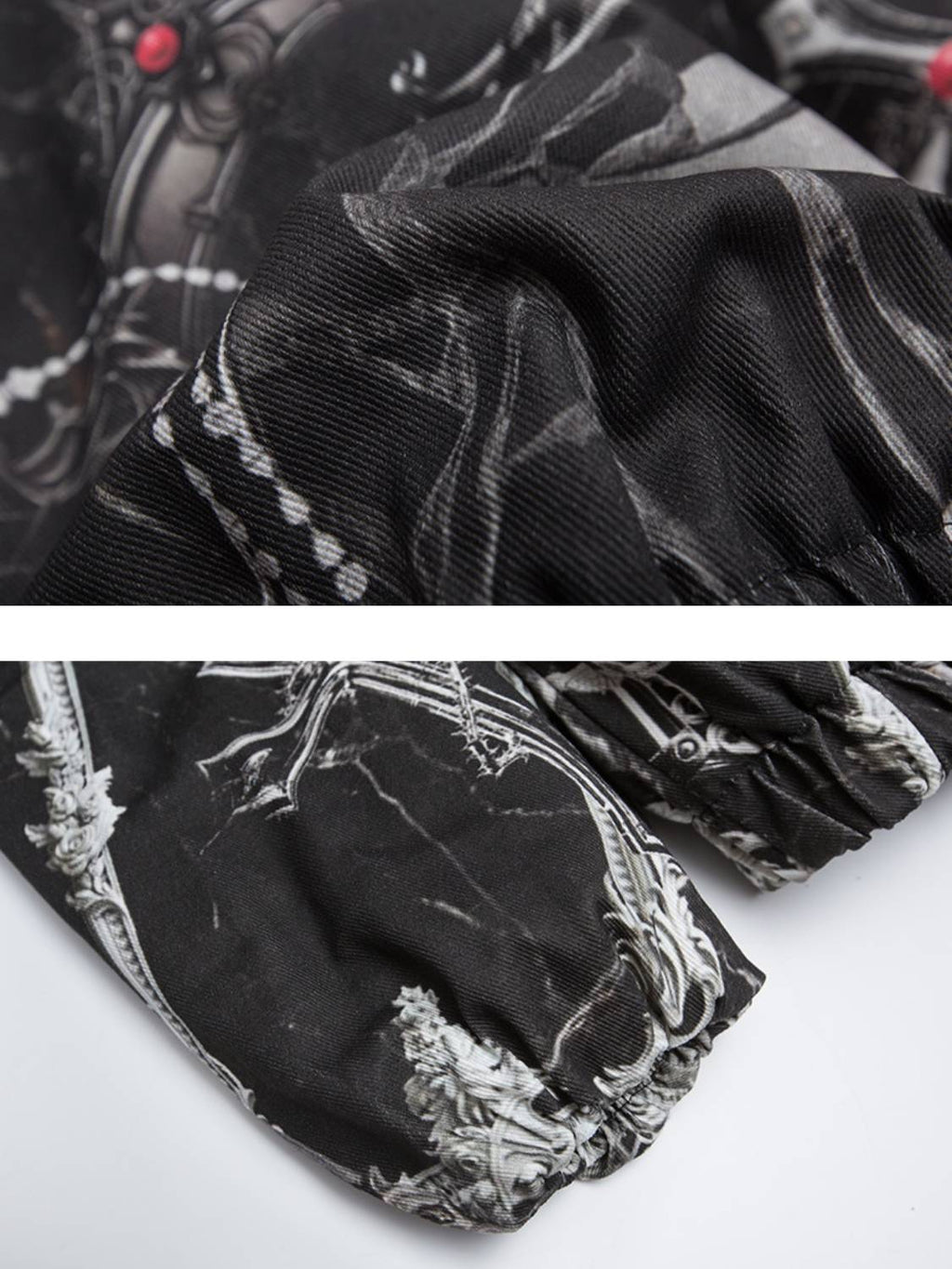 Dark 3D Digital Print Cross Jacket