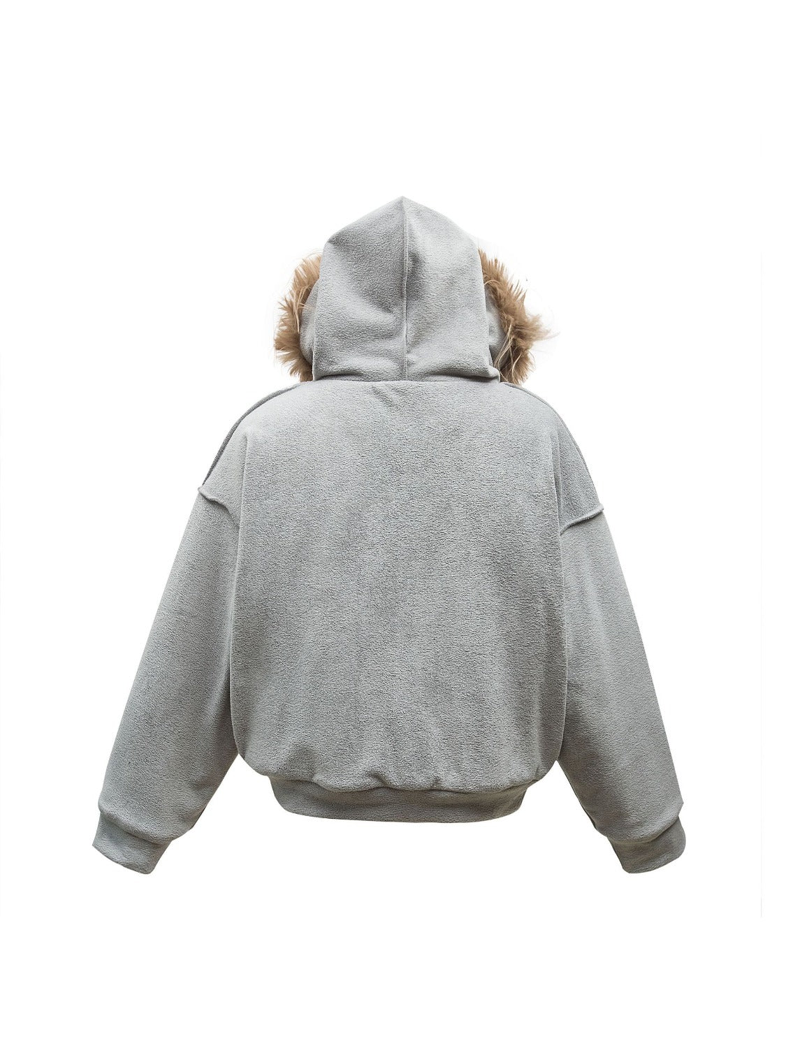 Vintage Clean Fit High Street Fur Collar Jacket