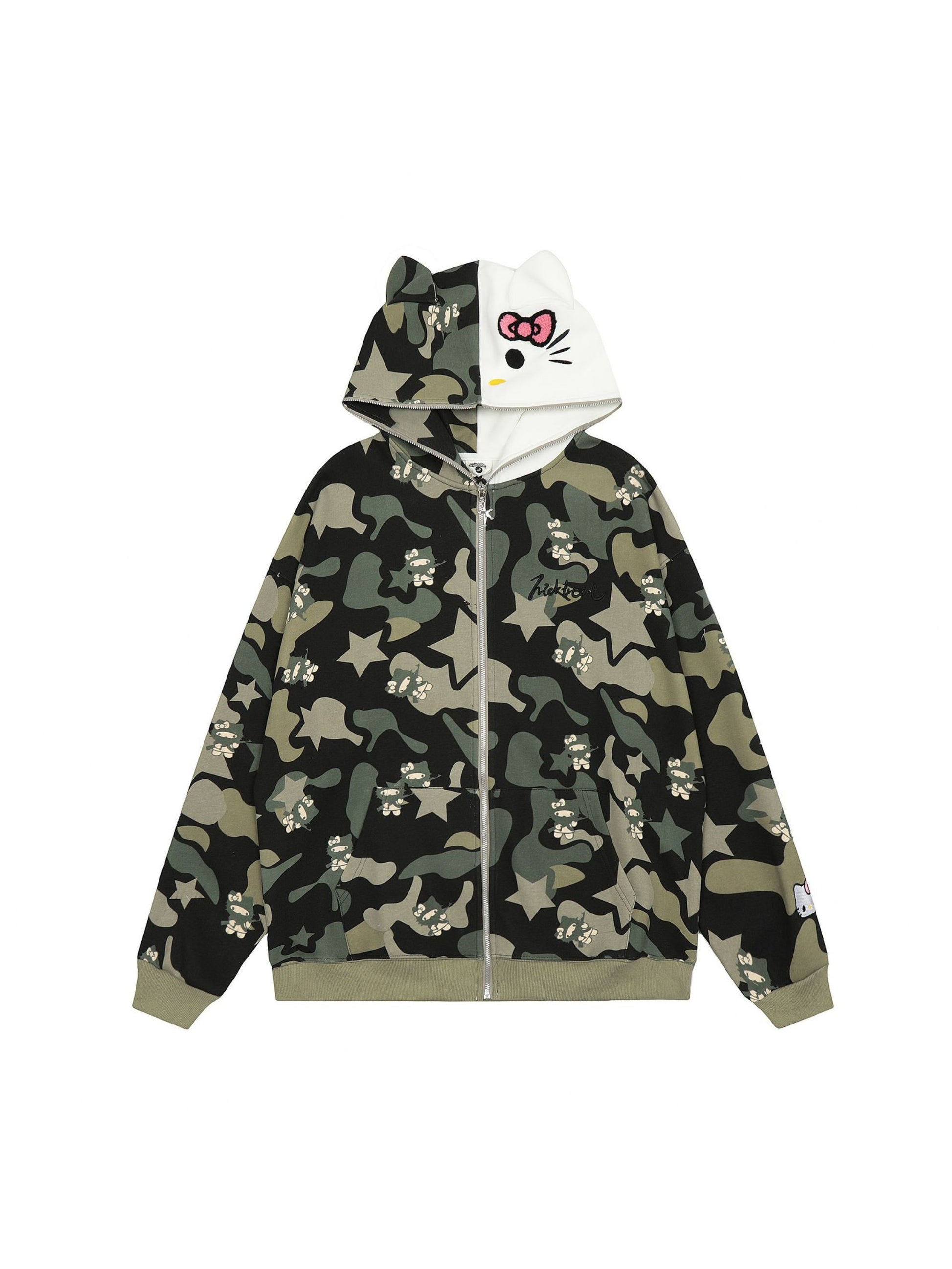 Cat Ears Camouflage Hoodie